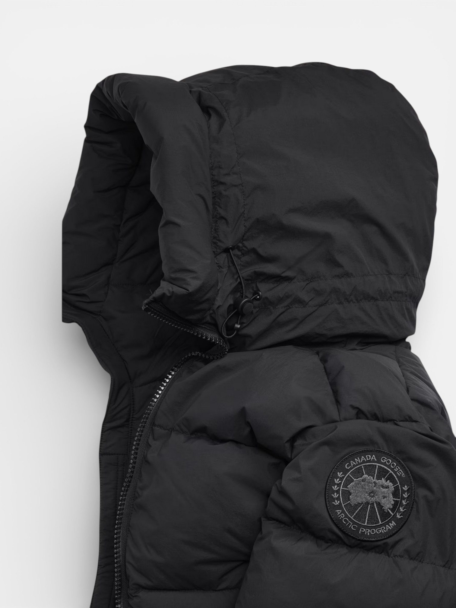 Canada Canada Goose Puffer Jacket Black Badge – side profile view in premium quality with AA+ craftsmanship