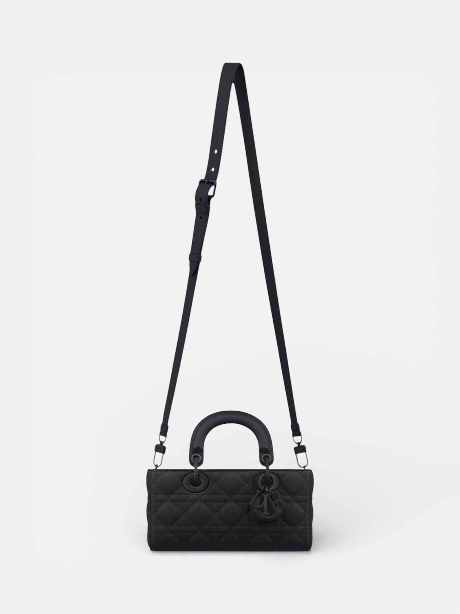 Dior Dior Small Lady D-Joy Bag Ultramatte Black – detail view in premium quality with AA+ craftsmanship