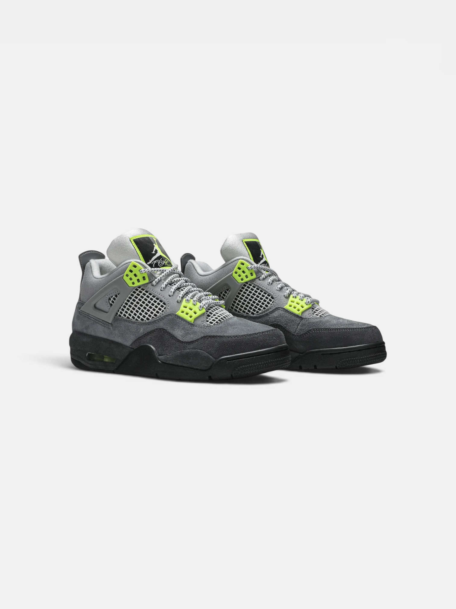 Jordan Jordan 4 Retro SE 95 Neon – detail view in premium quality with AA+ craftsmanship