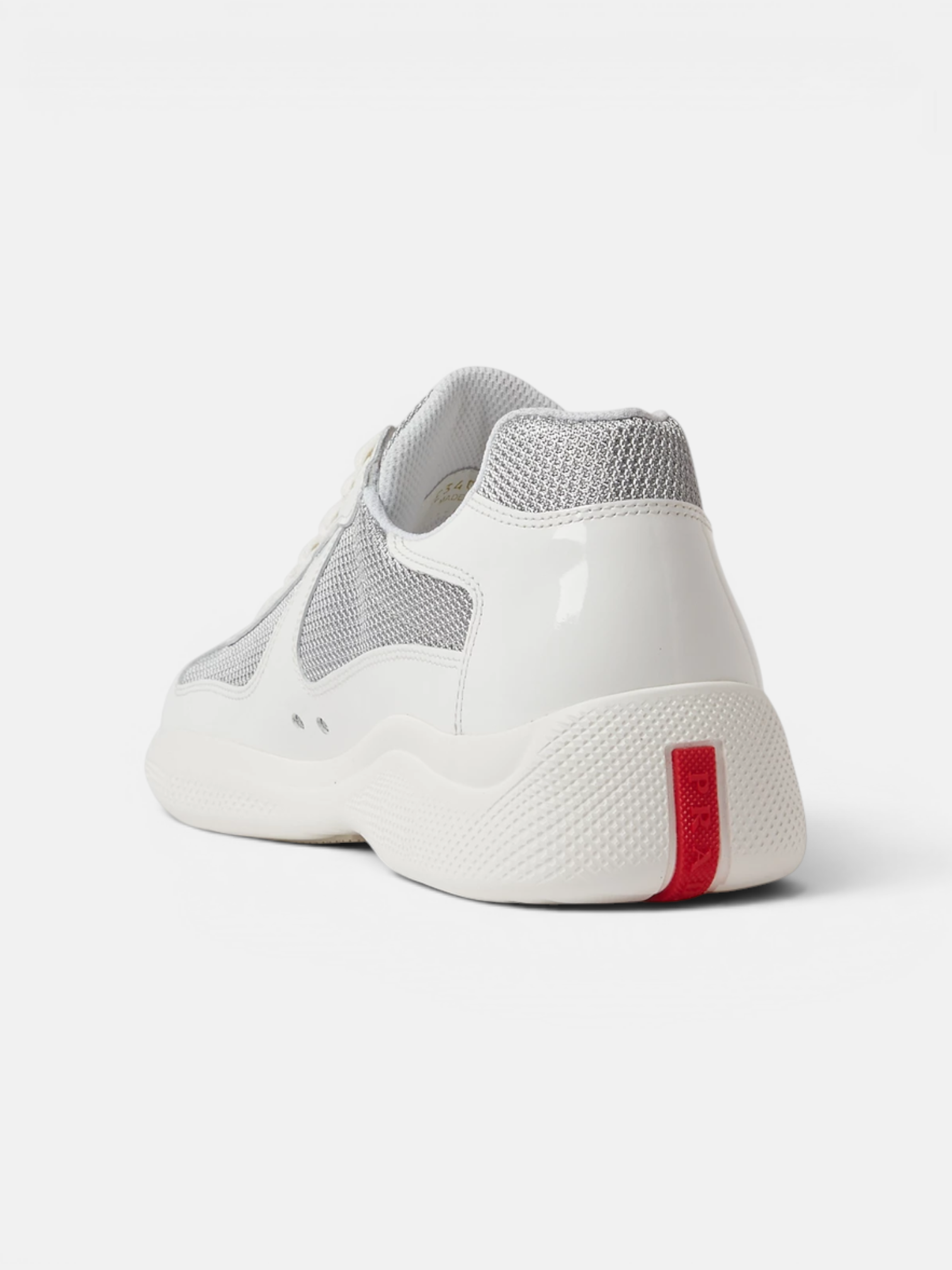 Prada Prada Cups Sneaker White – close-up detail view in premium quality with AA+ craftsmanship