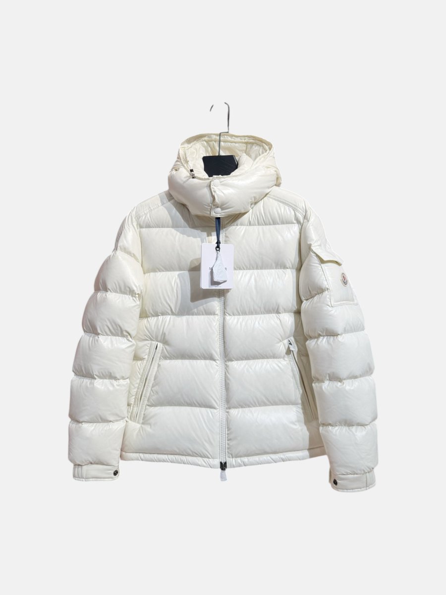 Moncler Puffer Jacket Pure White