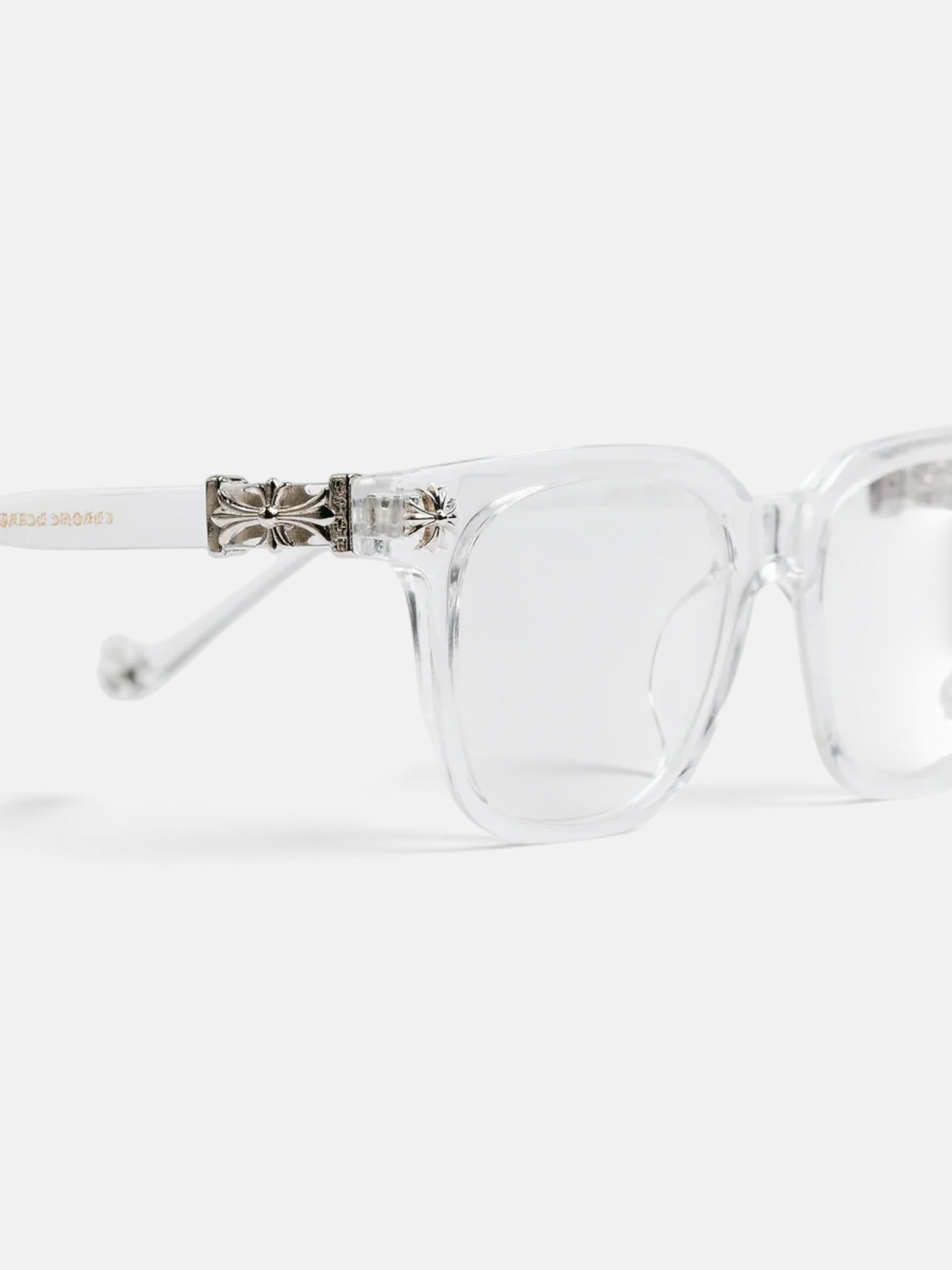 Chrome Chrome Hearts Glasses White – close-up detail view in premium quality with AA+ craftsmanship