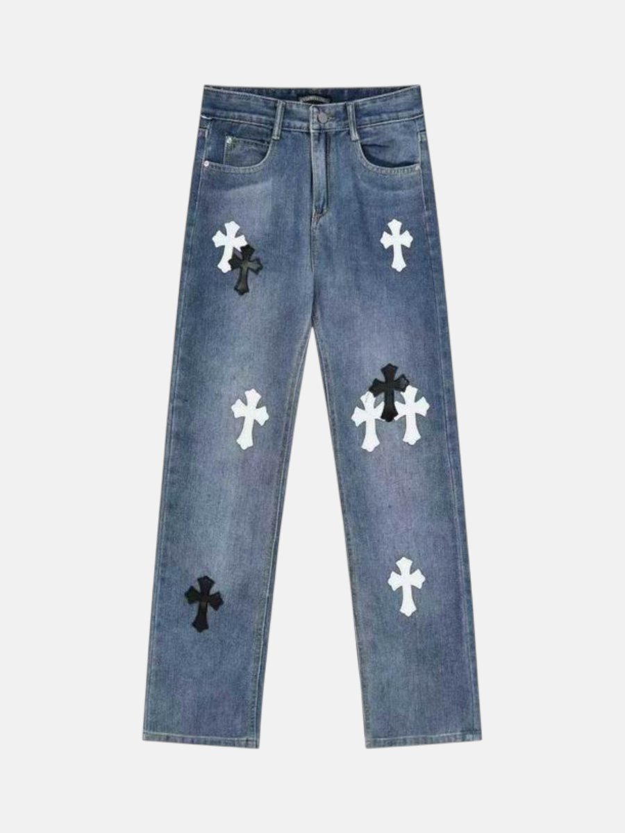 Chrome Hearts Archive Cross Jeans Blue