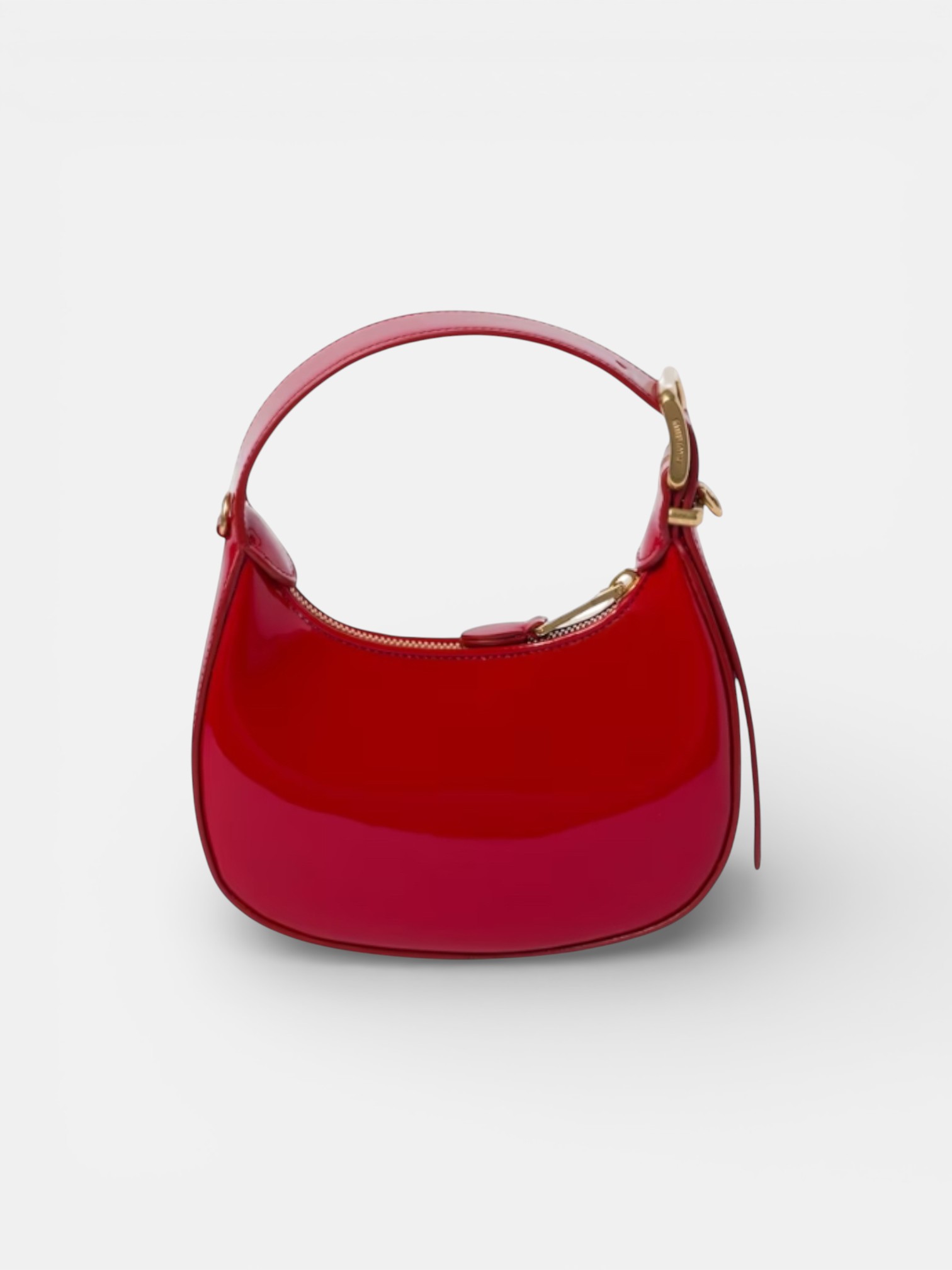 MiuMiu MiuMiu Leather Hobo Bag Red – side profile view in premium quality with AA+ craftsmanship