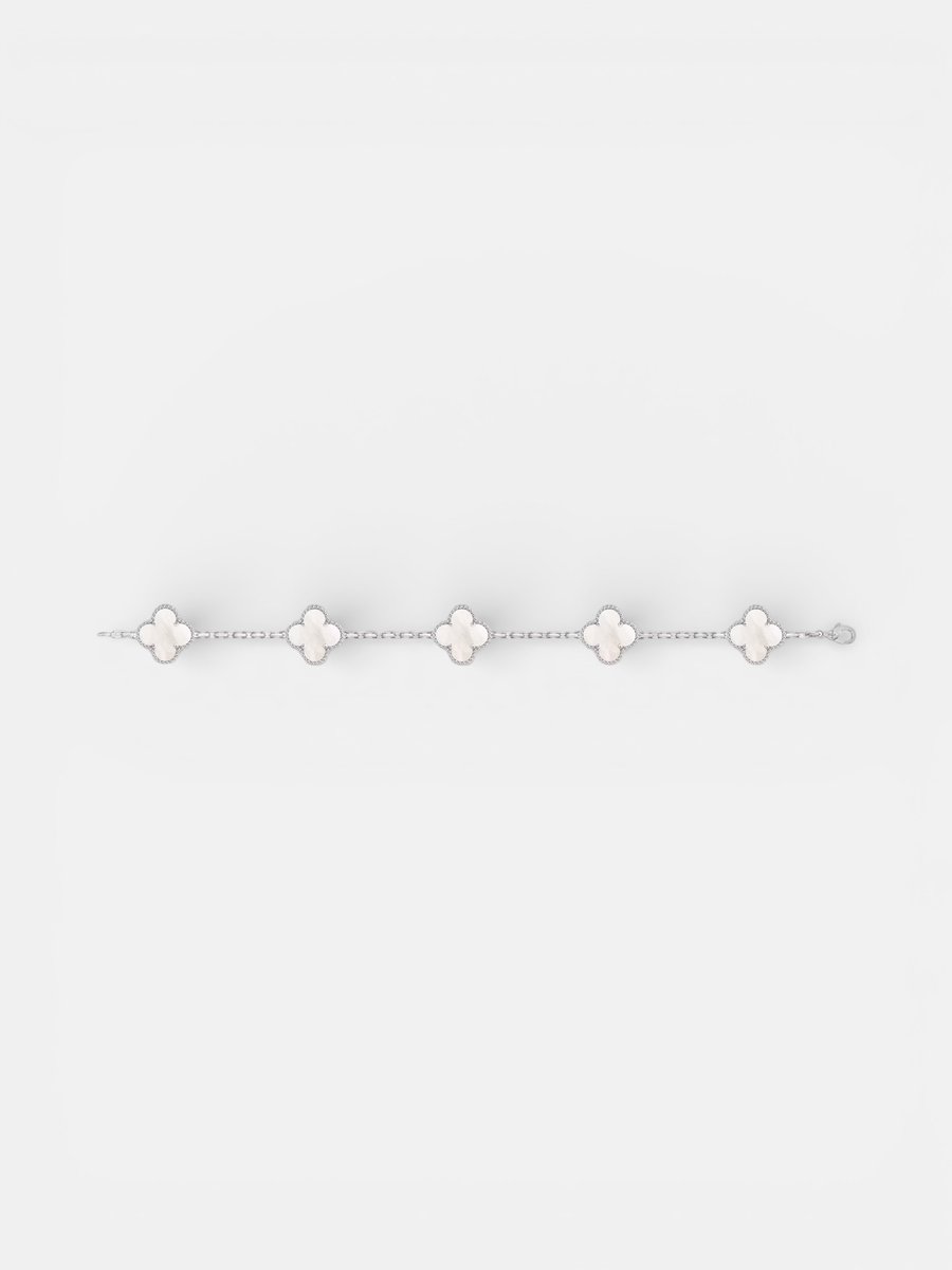 Van Cleef Alhambra Bracelet Silver Pearl - Preview
