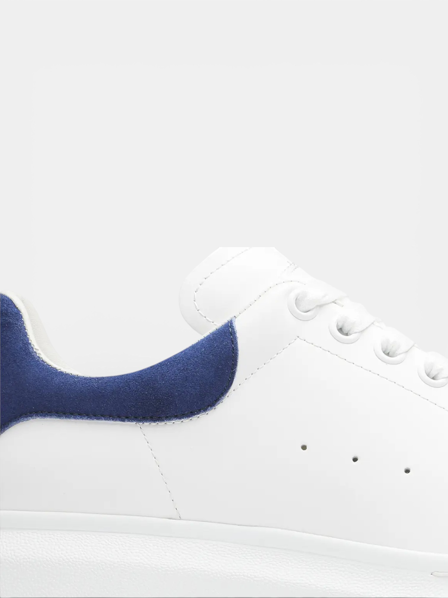 Alexander Alexander McQueen Sneaker White Paris Blue – side profile view in premium quality with AA+ craftsmanship