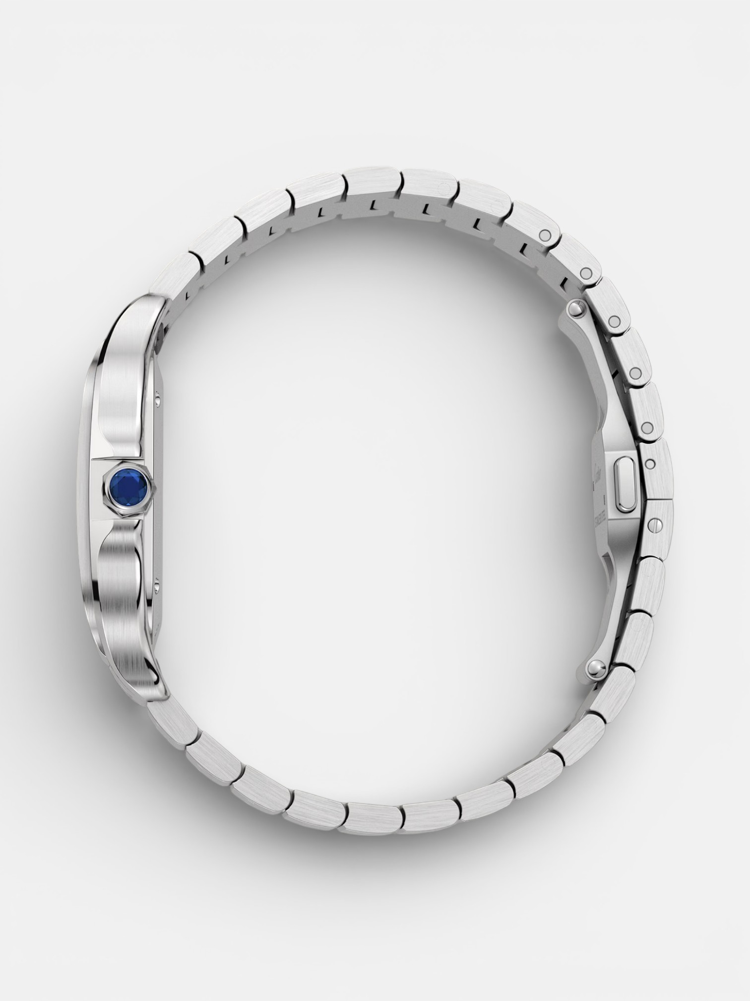 Cartier Cartier Santos Watch Green Dial – detail view in premium quality with AA+ craftsmanship