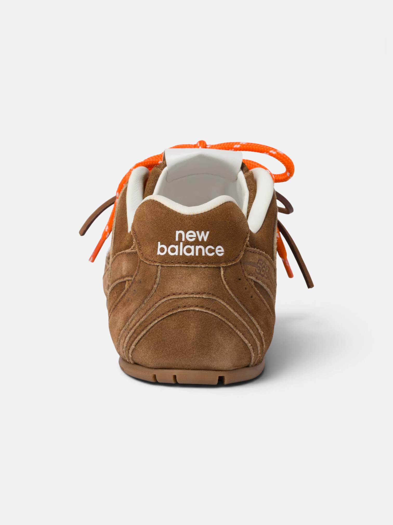 MiuMiu MiuMiu 530 SL Suede Sneakers Cinnamon – close-up detail view in premium quality with AA+ craftsmanship