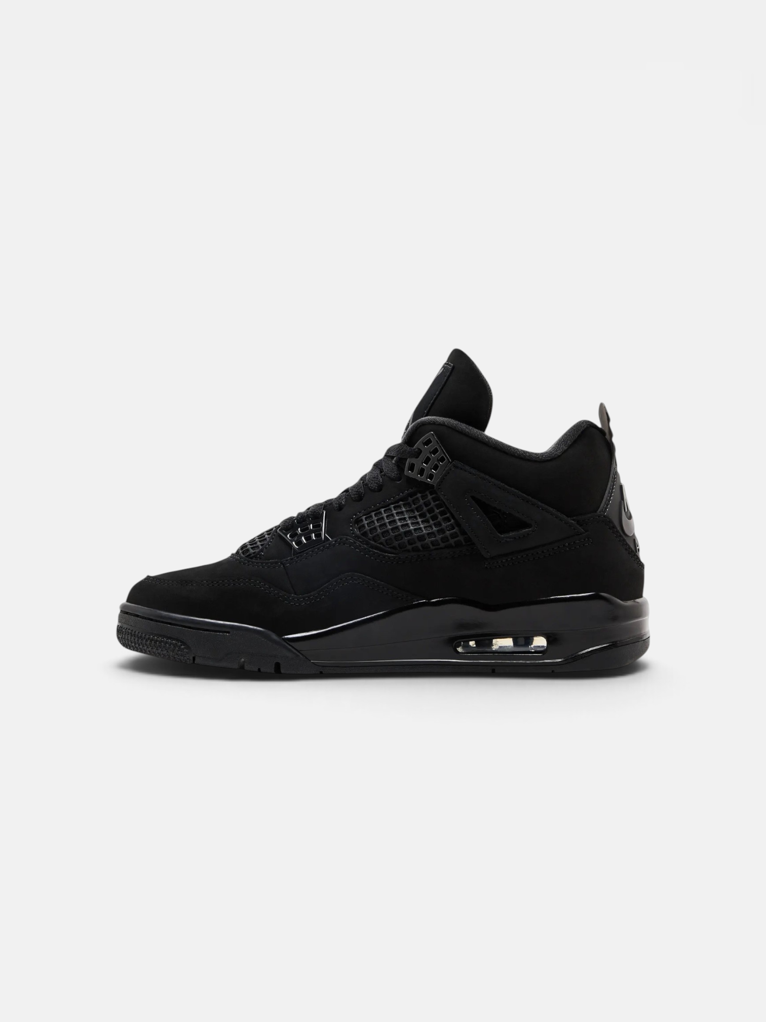 Jordan Jordan 4 Retro Black Cat – side profile view in premium quality with AA+ craftsmanship
