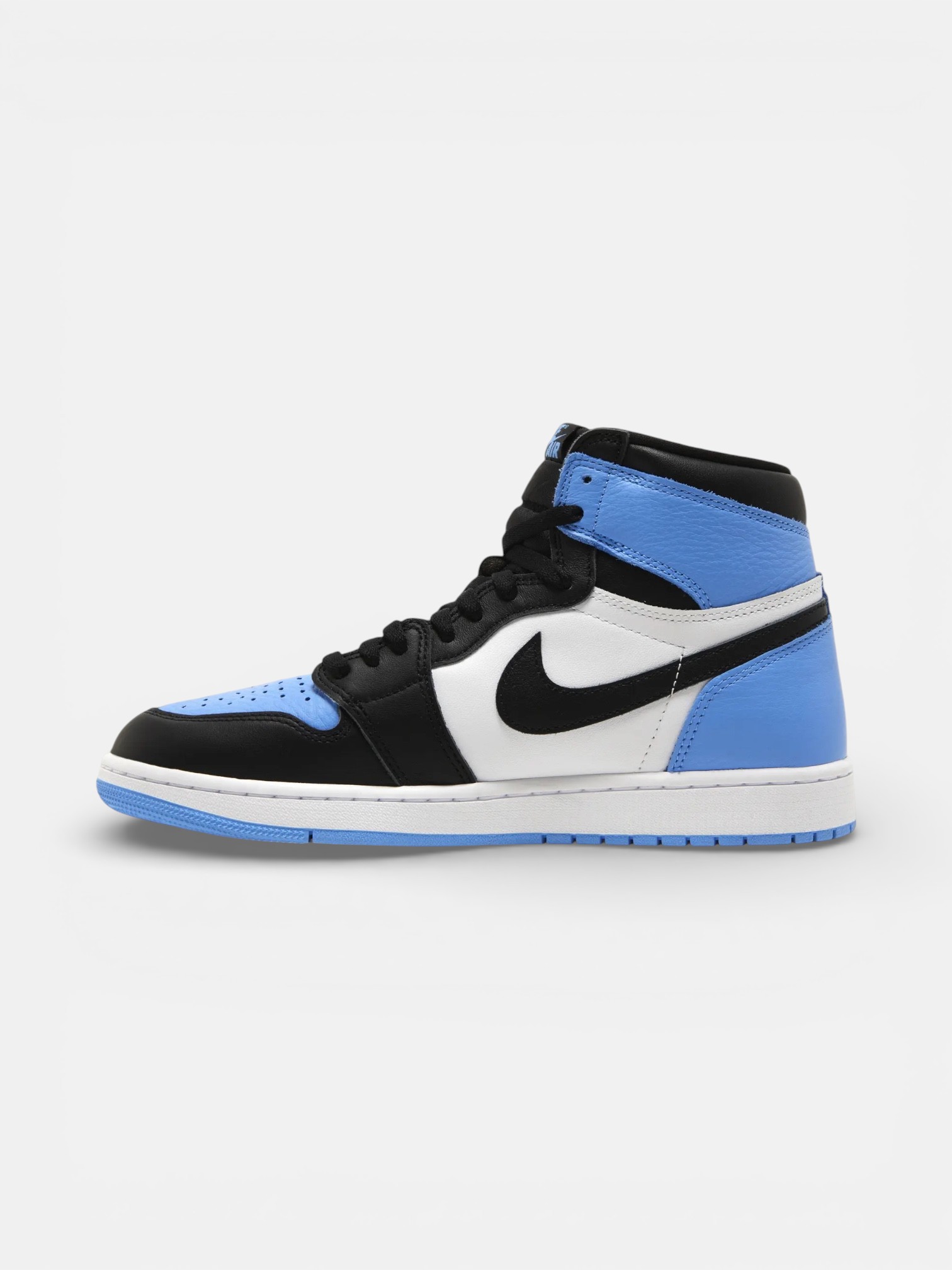 Jordan Jordan 1 Retro High OG UNC Toe – close-up detail view in premium quality with AA+ craftsmanship