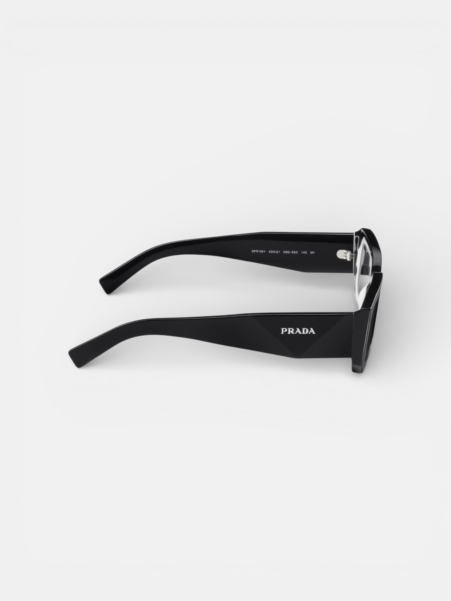 Prada Prada Symbole Sunglasses Black Lenses – close-up detail view in premium quality with AA+ craftsmanship