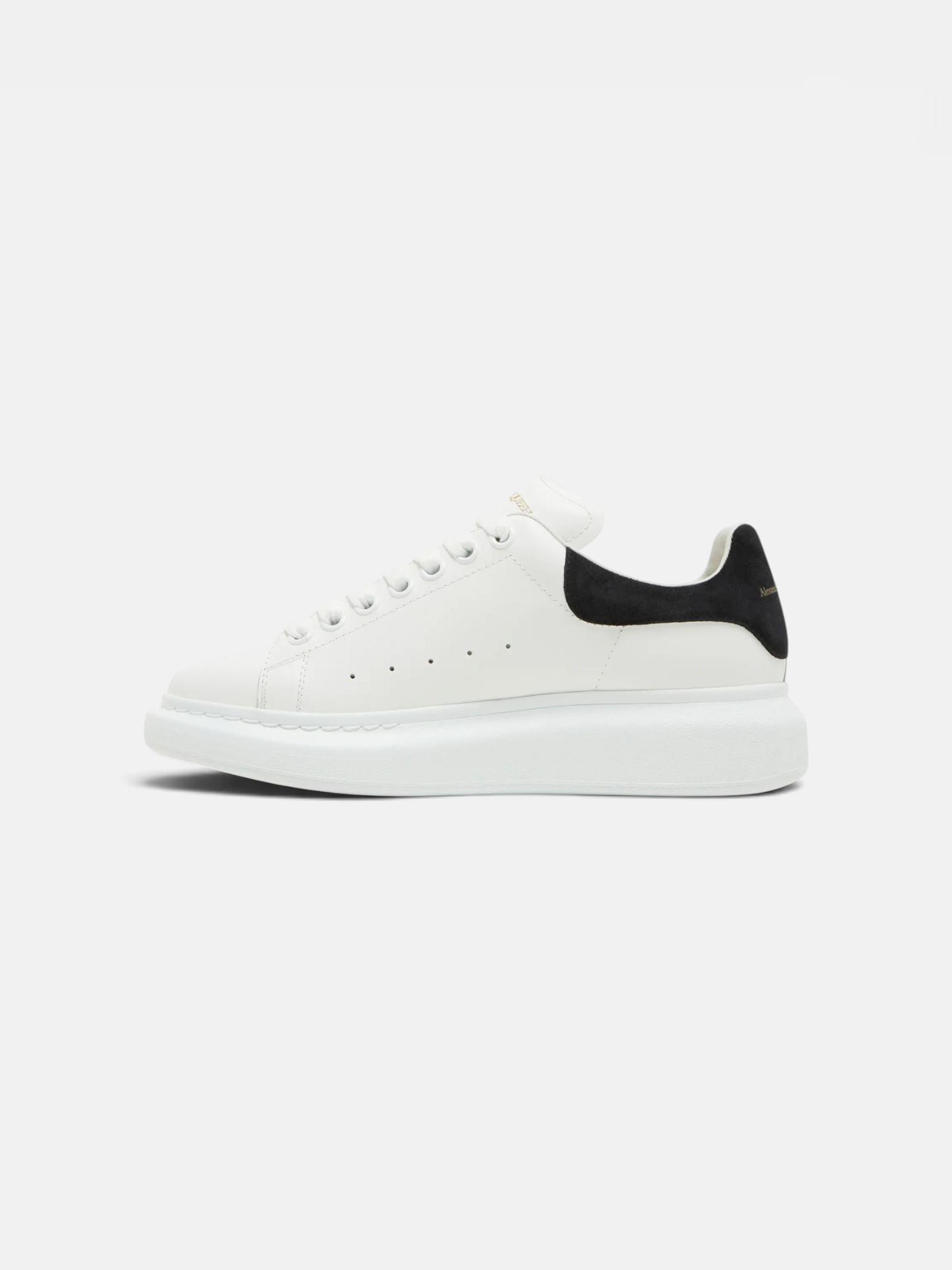Alexander Alexander McQueen Sneaker White Black – side profile view in premium quality with AA+ craftsmanship