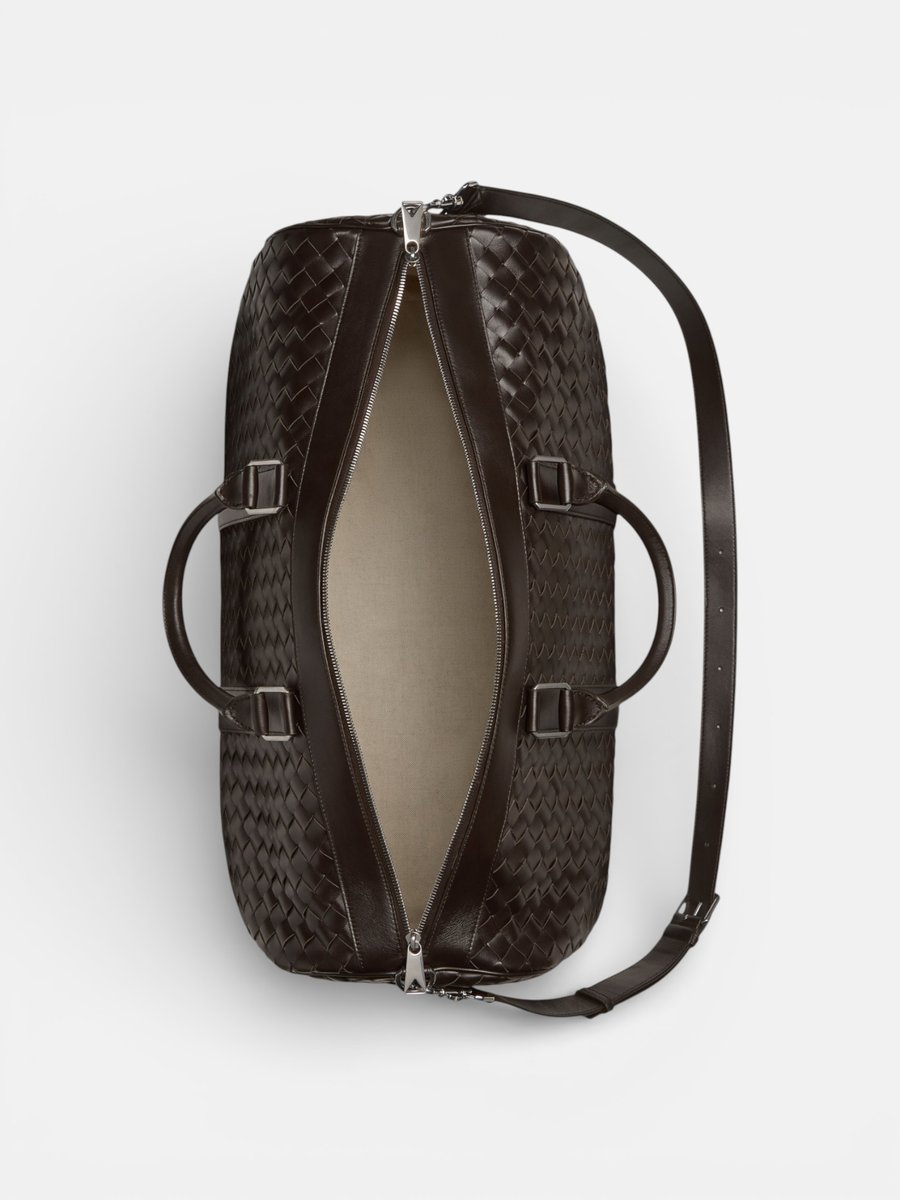 Bottega Veneta Intrecciato Cabin Duffle Chocolate - Preview