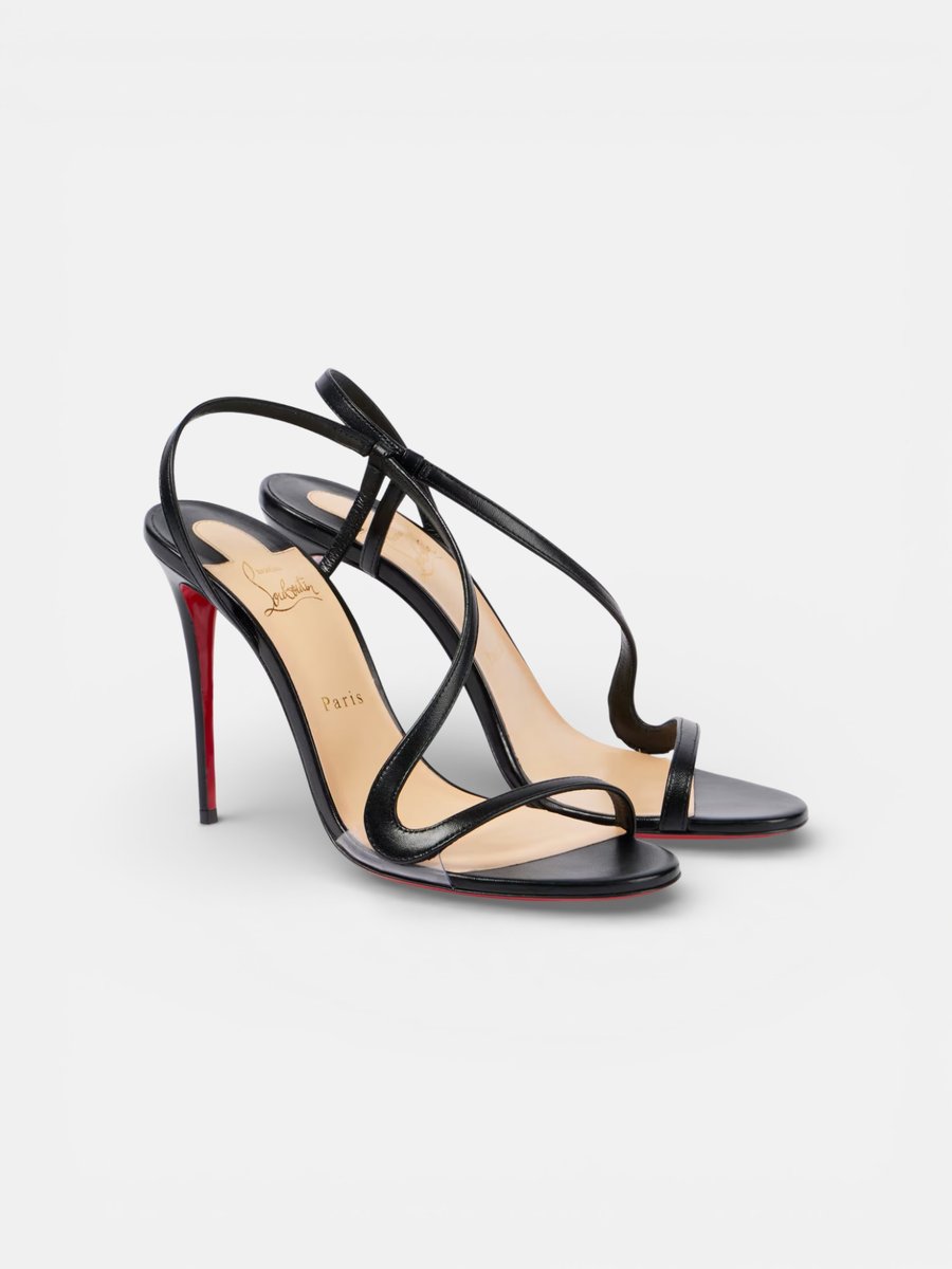 Louboutin Rosalie Leather Sandals Black