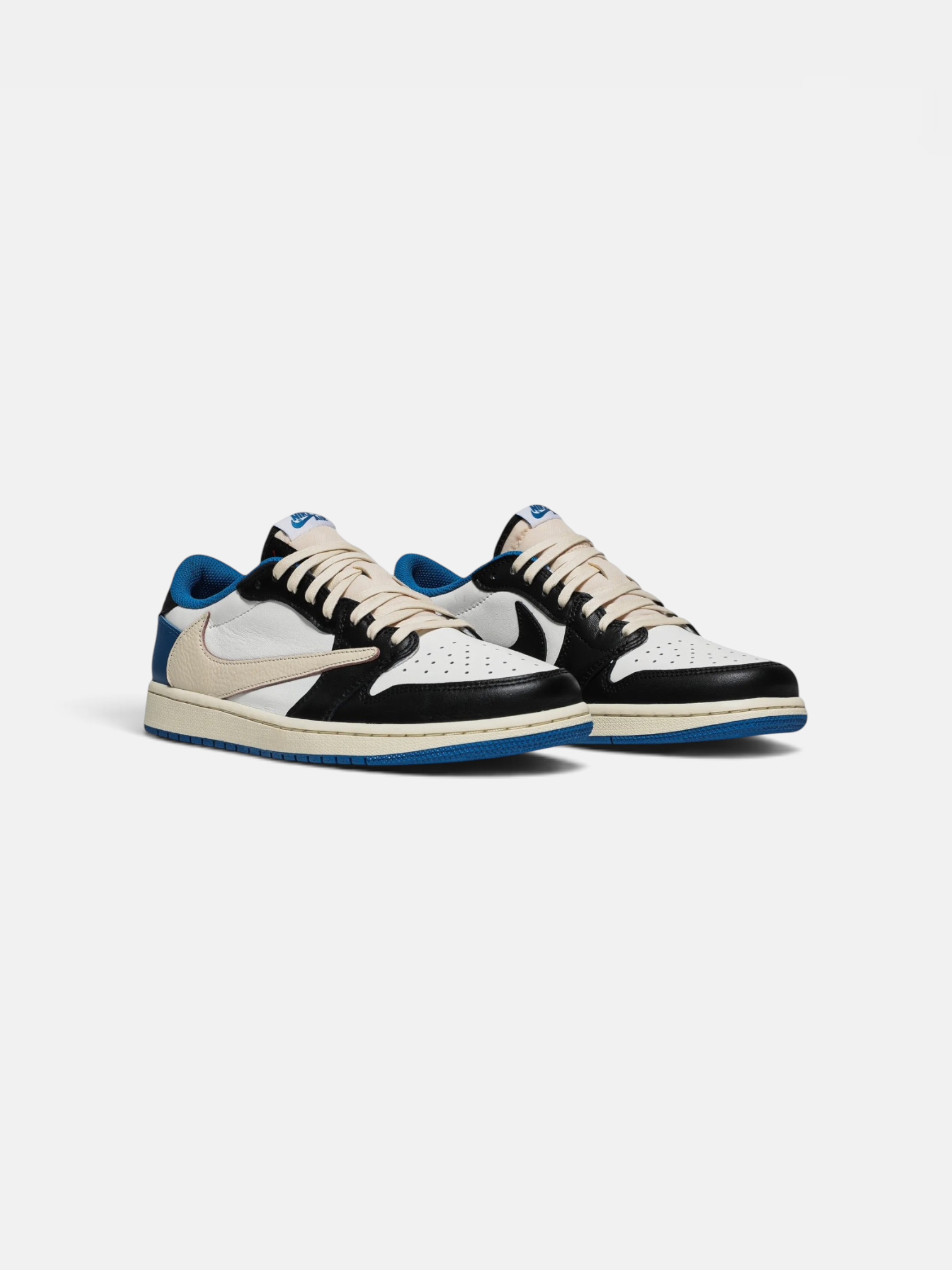 Jordan Jordan 1 Retro Low OG SP Fragment x Travis Scott – detail view in premium quality with AA+ craftsmanship
