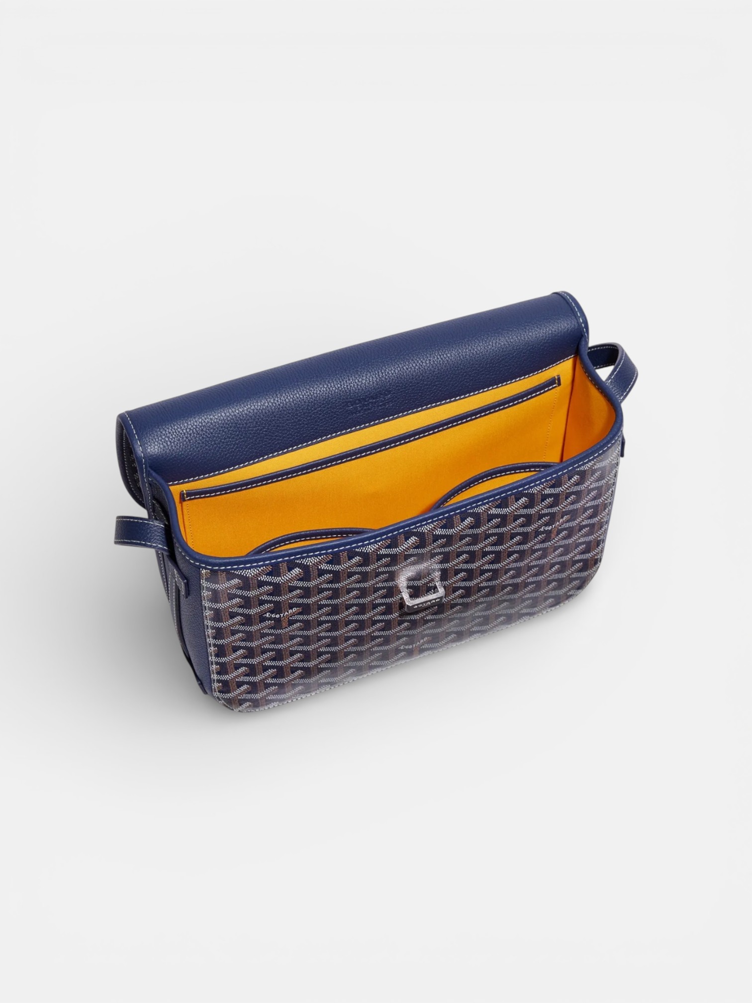 Goyard Goyard Belvedere MM Bag Navy Blue – back view in premium quality with AA+ craftsmanship