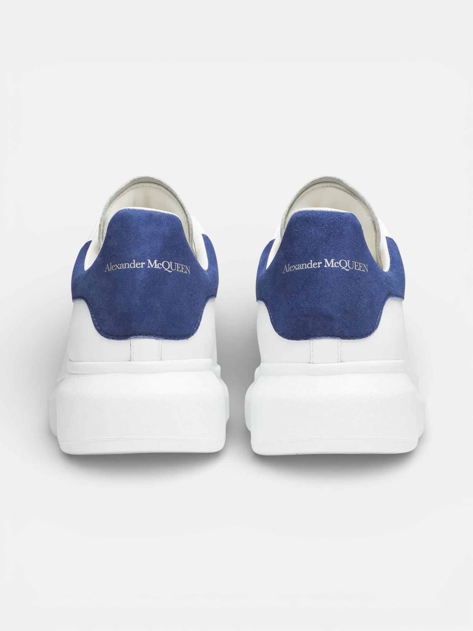 Alexander Alexander McQueen Sneaker White Paris Blue – detail view in premium quality with AA+ craftsmanship