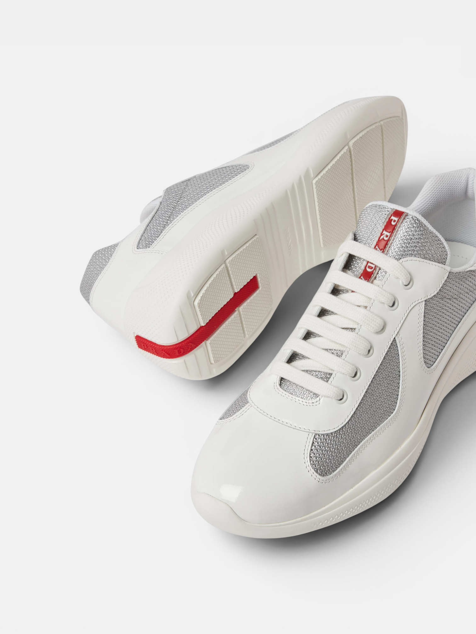 Prada Prada Cups Sneaker White – side profile view in premium quality with AA+ craftsmanship