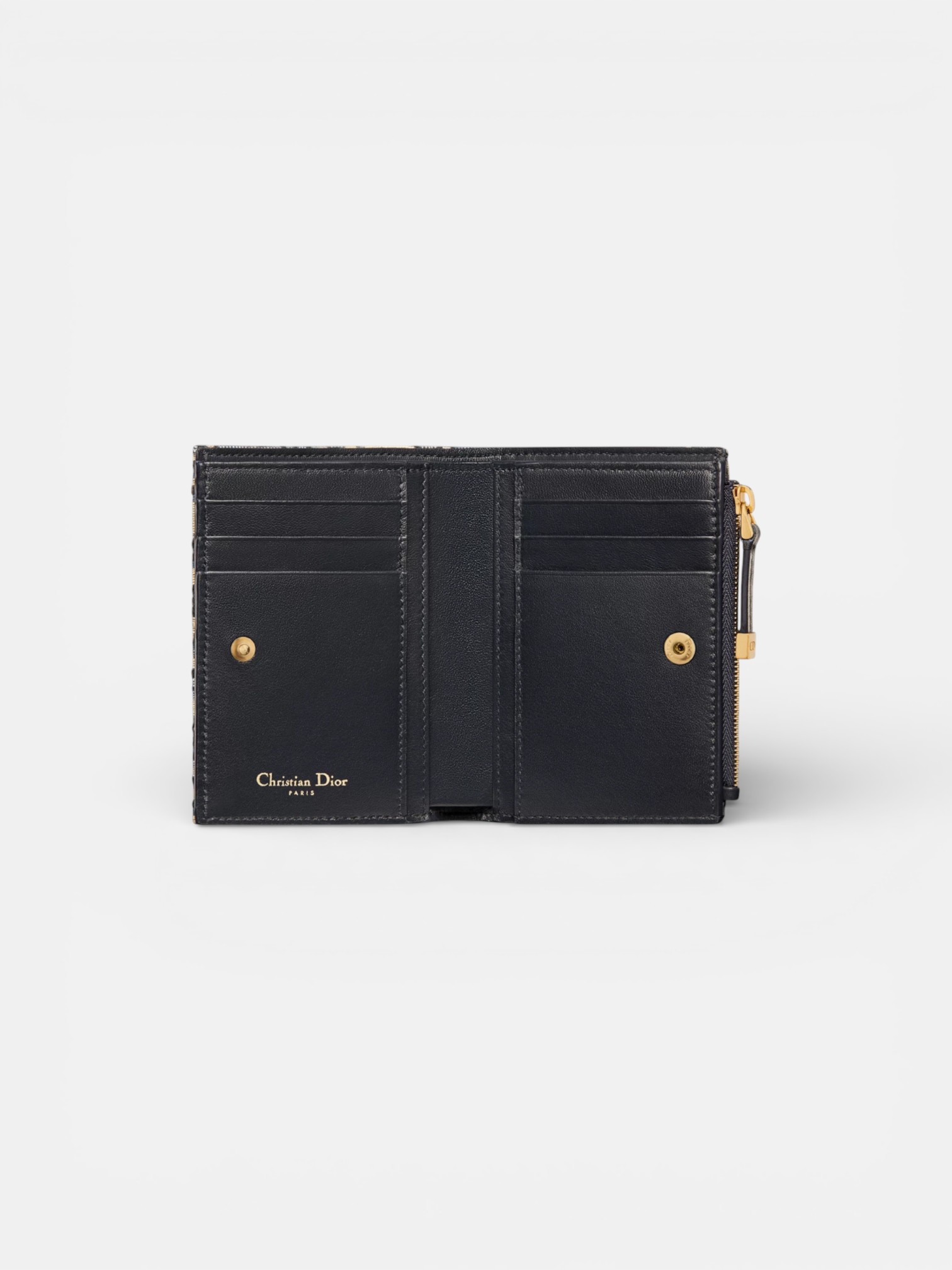 Dior Dior 30 Montaigne Dahlia Wallet Safari – back view in premium quality with AA+ craftsmanship