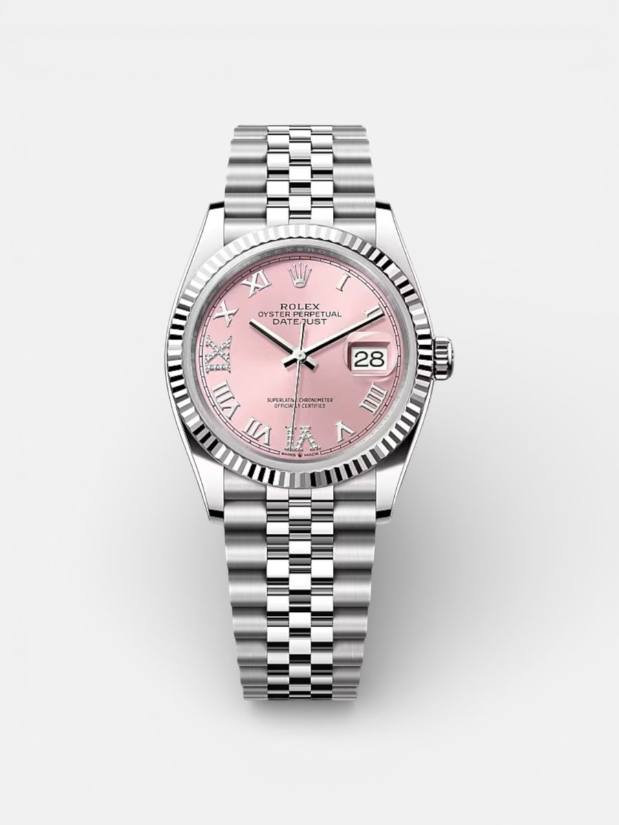 Rolex Dayjust 36 126234 Pink Roman Dial