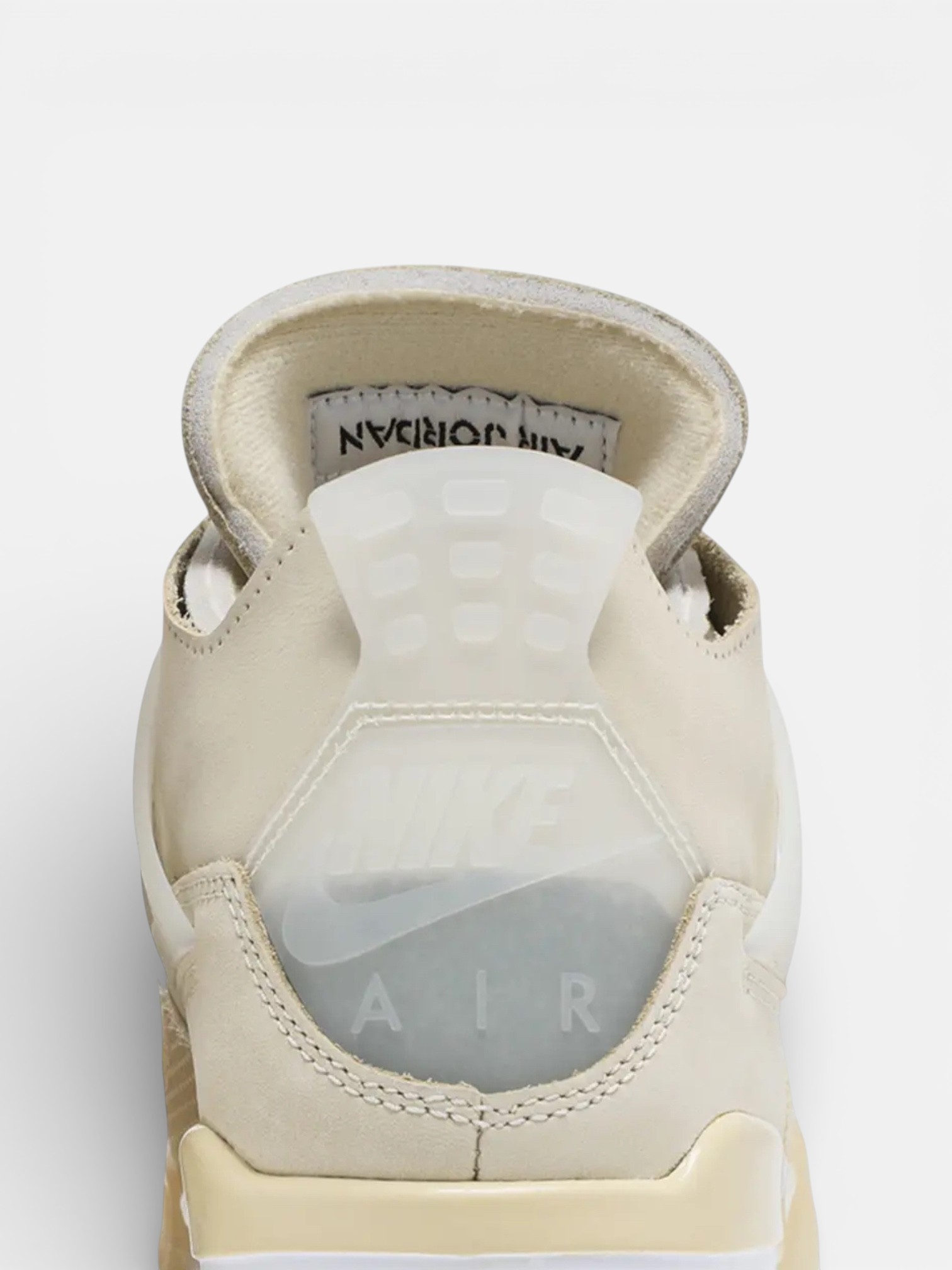 Jordan Jordan 4 Retro Off-White Sail – detail view in premium quality with AA+ craftsmanship