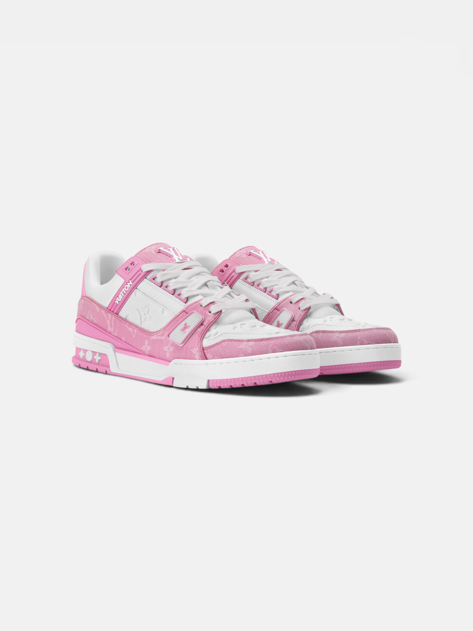 Louis Louis Vuitton Trainer Pink – back view in premium quality with AA+ craftsmanship