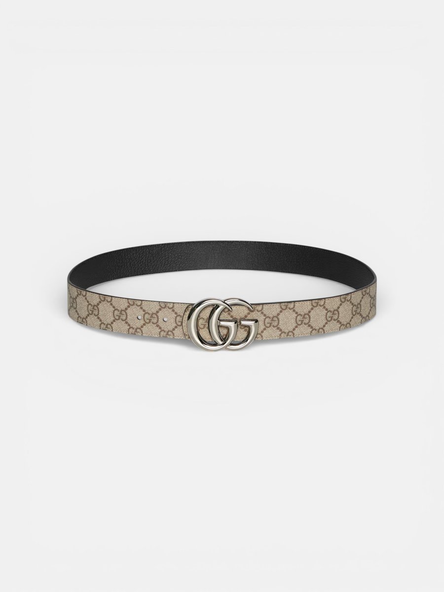 Gucci GG Marmont Reversible Belt Black Ebony