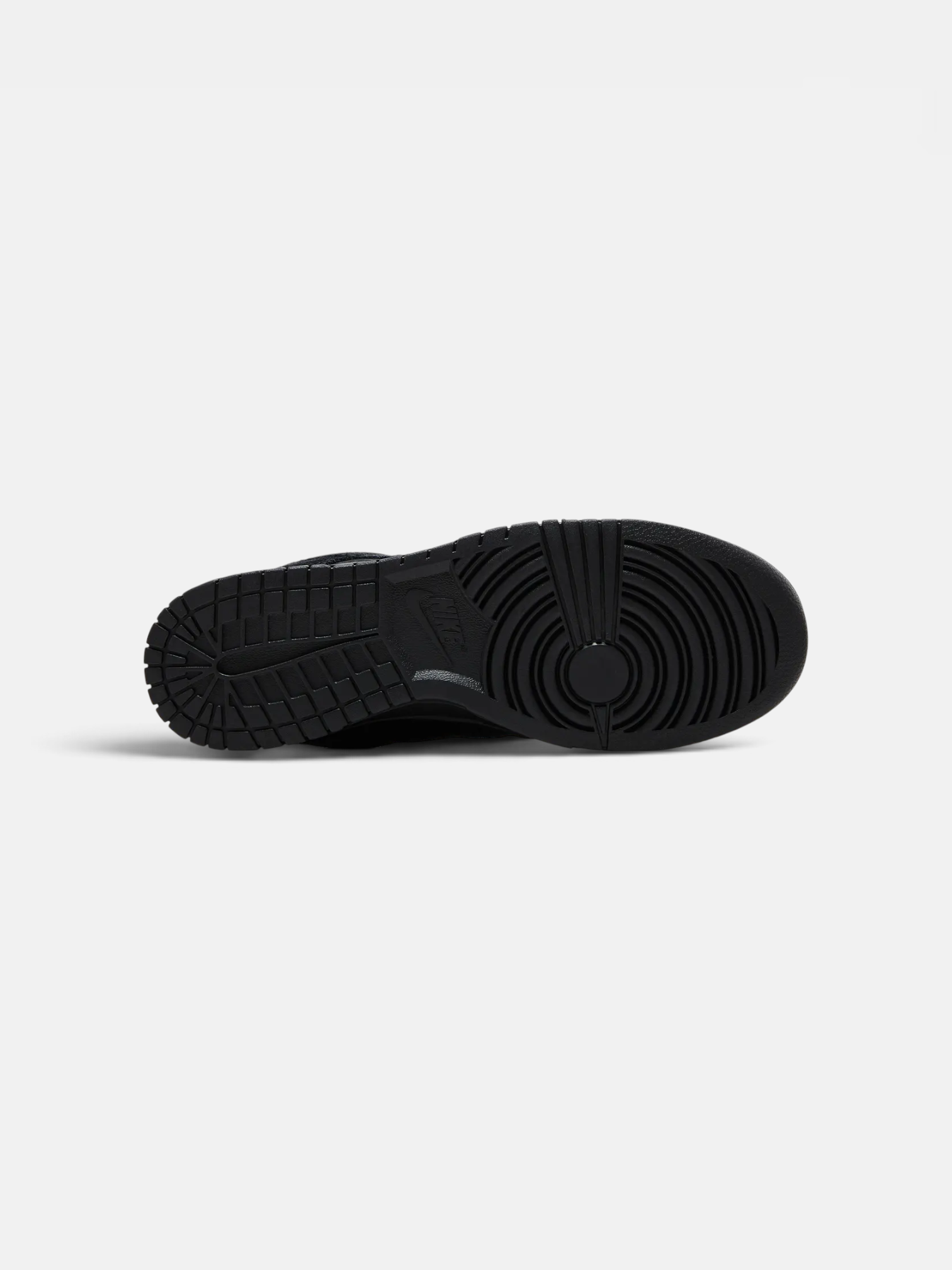 Nike Nike Dunk Low Triple Black – close-up detail view in premium quality with AA+ craftsmanship
