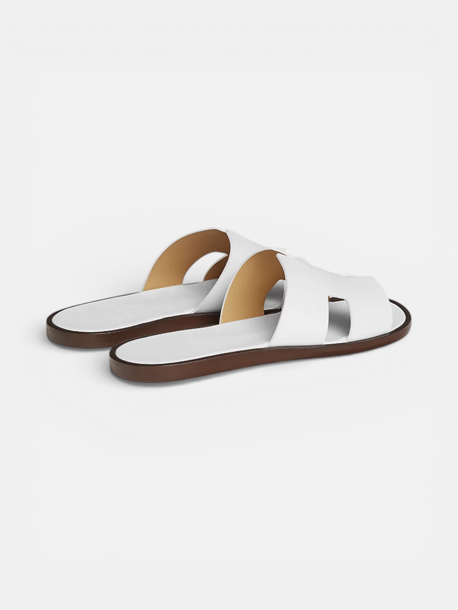 Hermes Hermes Izmir Sandal Blanc – close-up detail view in premium quality with AA+ craftsmanship