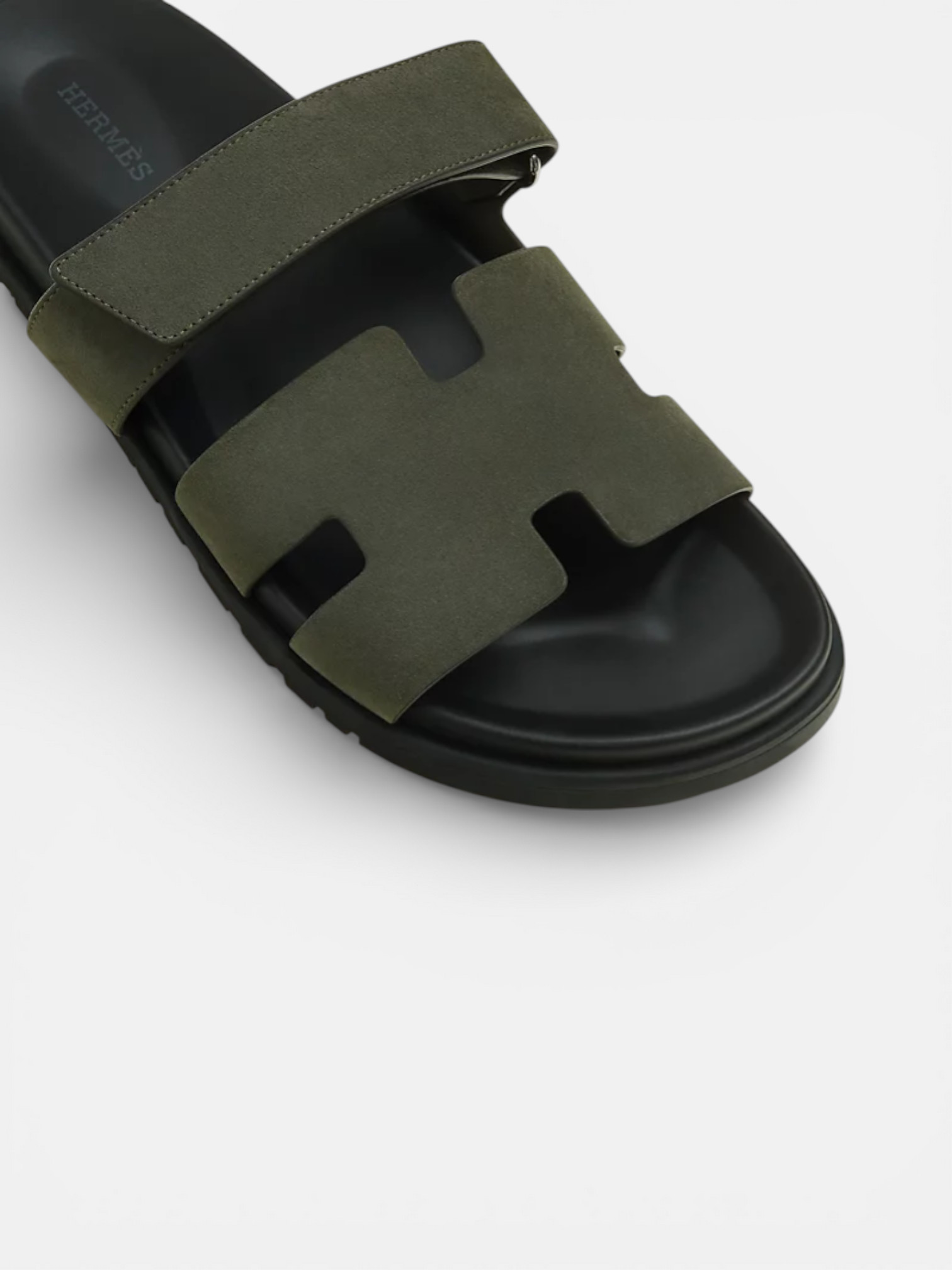 Hermes Hermes Chypre Sandal Vert Foret – detail view in premium quality with AA+ craftsmanship