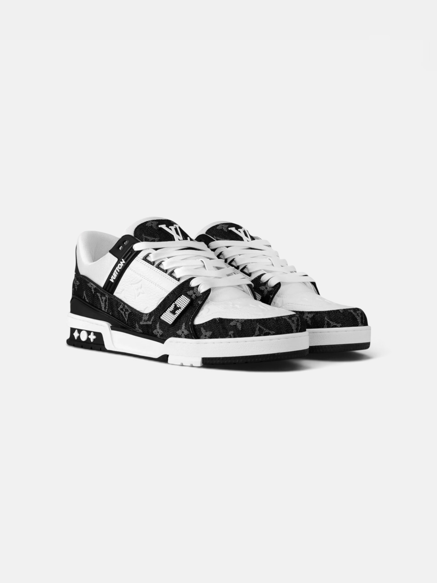 Louis Louis Vuitton Trainer Black – back view in premium quality with AA+ craftsmanship