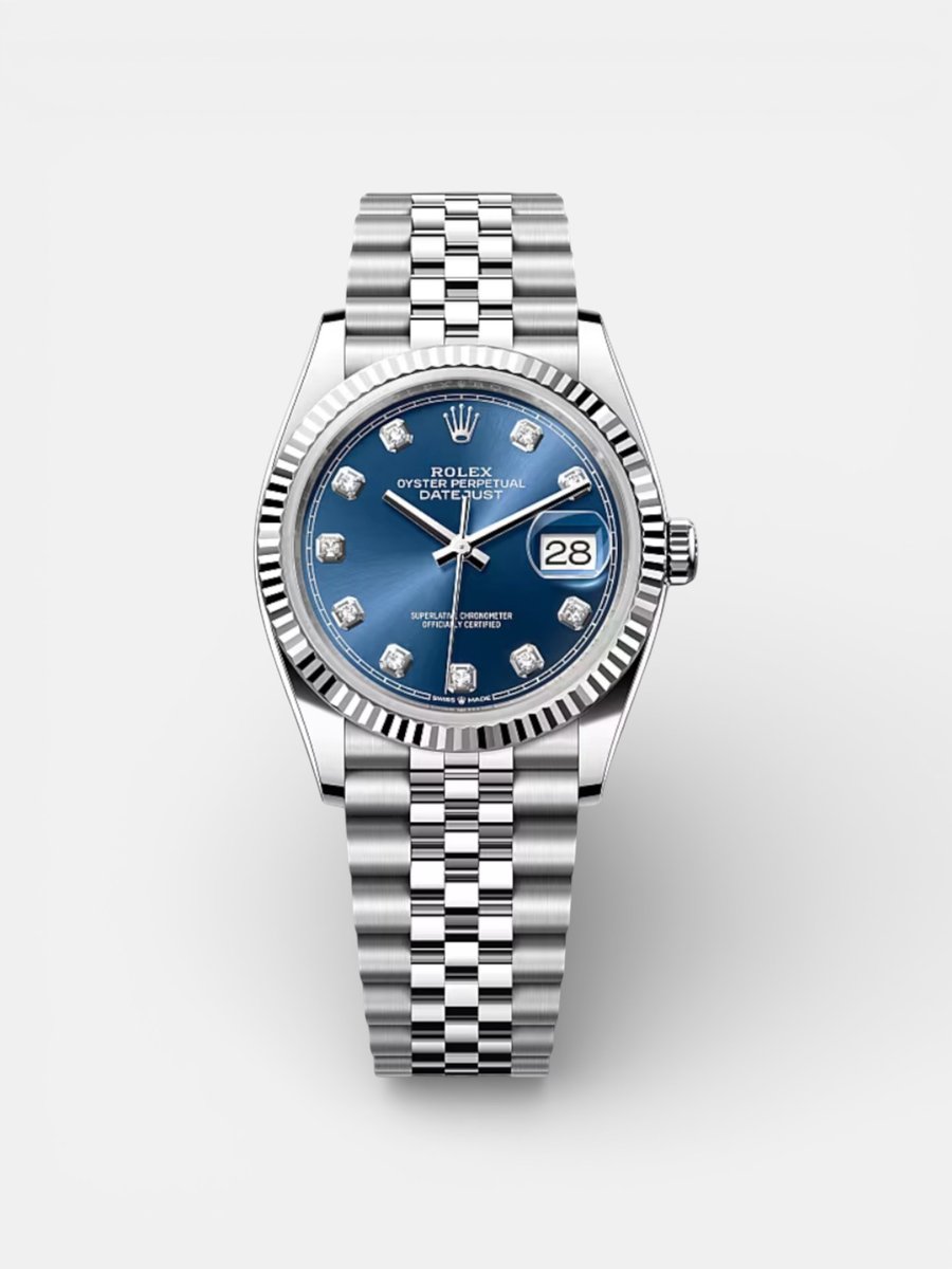 Rolex Dayjust 36 126234 Blue Diamonds Dial
