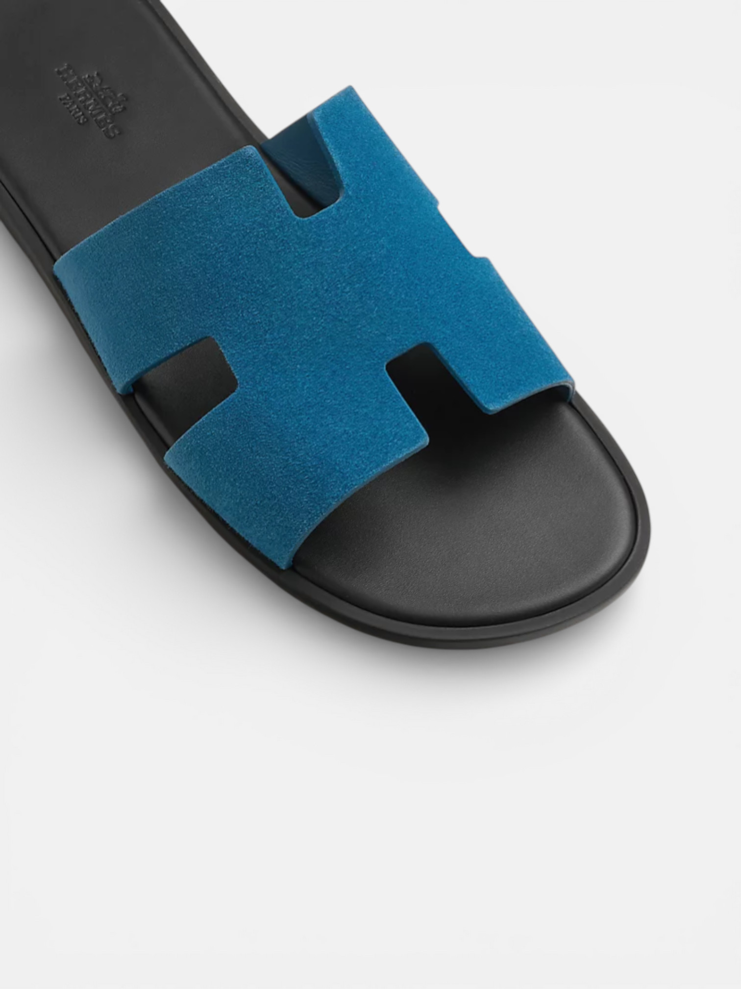 Hermes Hermes Izmir Sandal Bleu Bleuet – back view in premium quality with AA+ craftsmanship