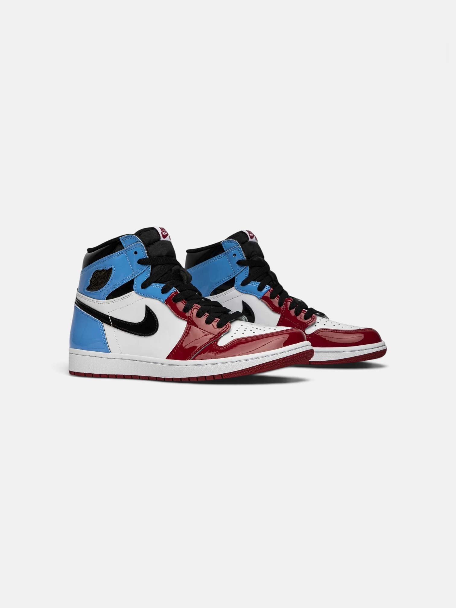Jordan Jordan 1 Retro High Fearless UNC Chicago – detail view in premium quality with AA+ craftsmanship