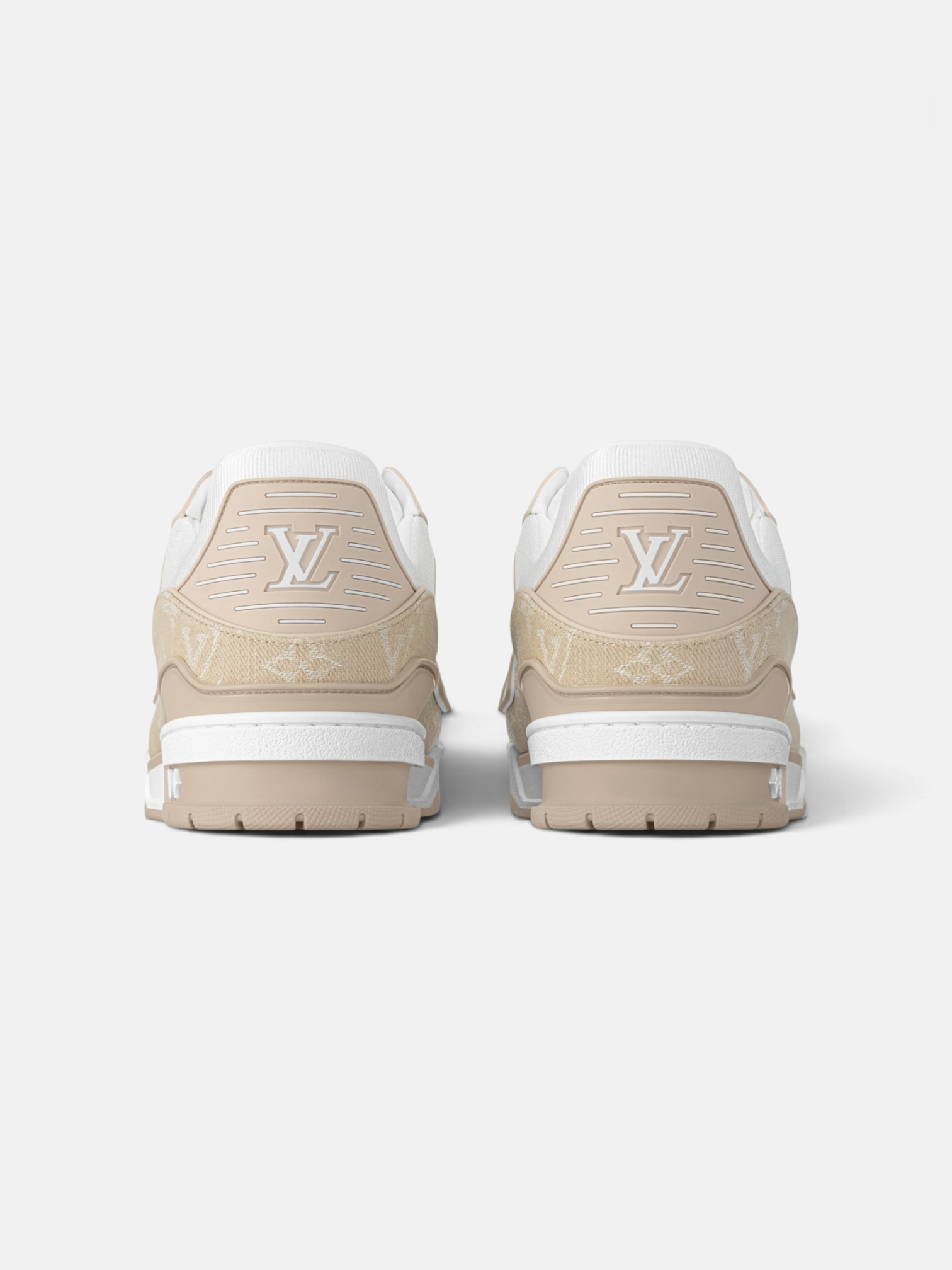 Louis Louis Vuitton Trainer Beige – side profile view in premium quality with AA+ craftsmanship