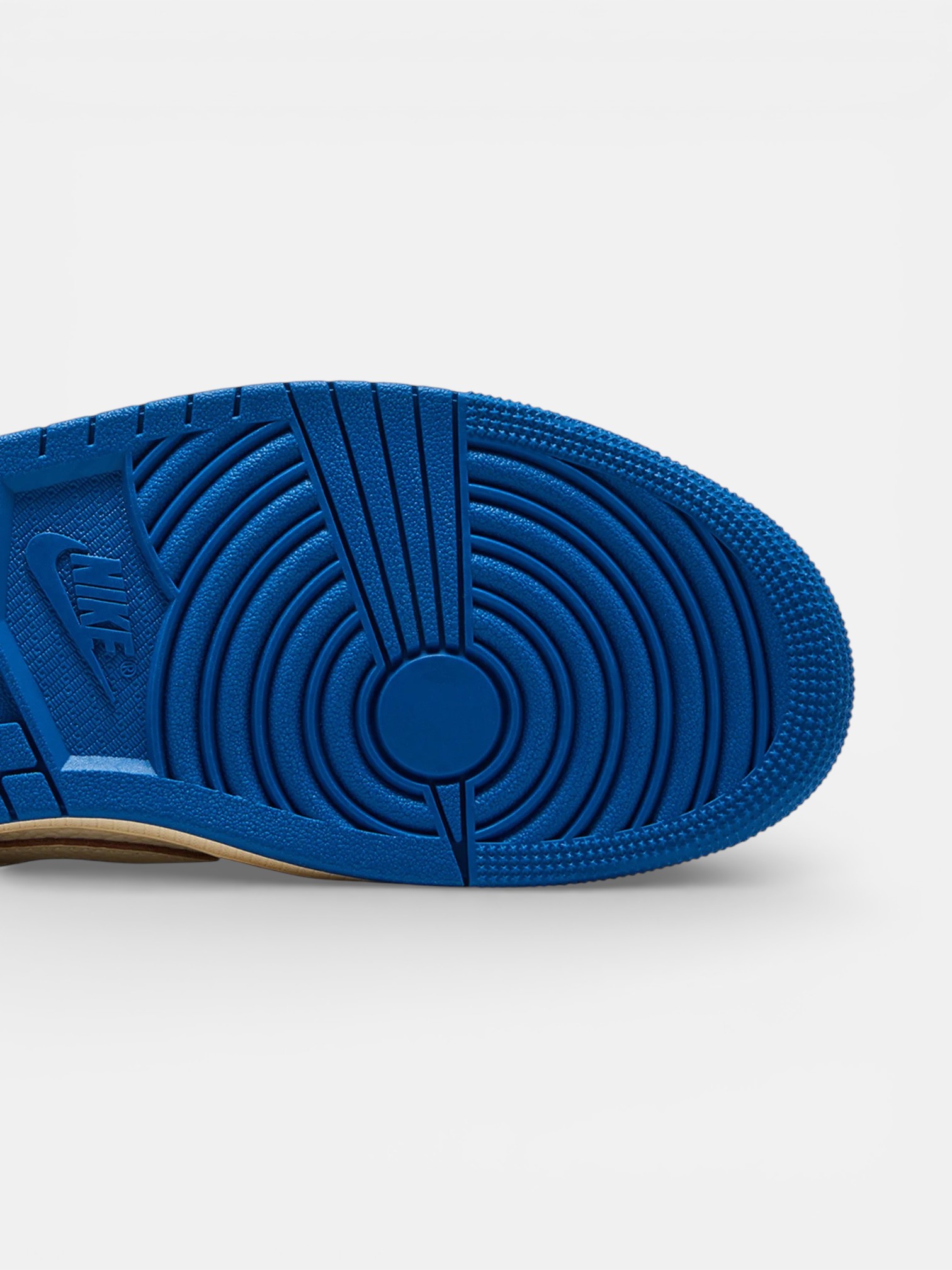 Jordan Jordan 1 Travis Scott Low OG SP Sail Military Blue – detail view in premium quality with AA+ craftsmanship