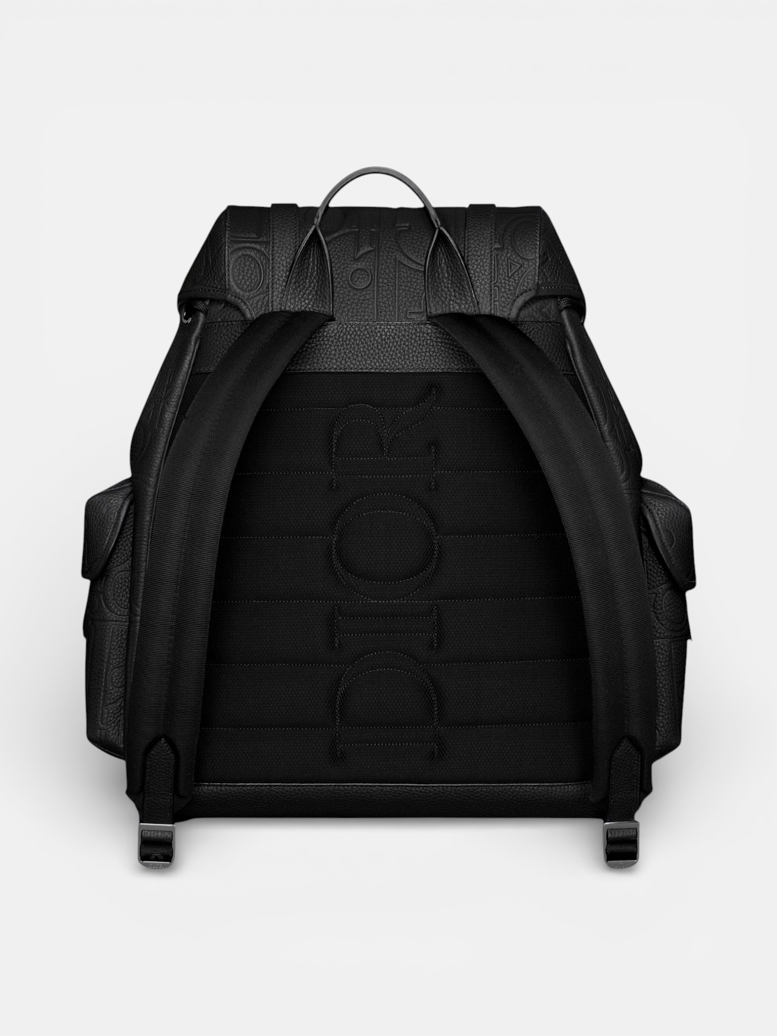 Dior Dior Hit the Road Backpack with Flap Black – close-up detail view in premium quality with AA+ craftsmanship