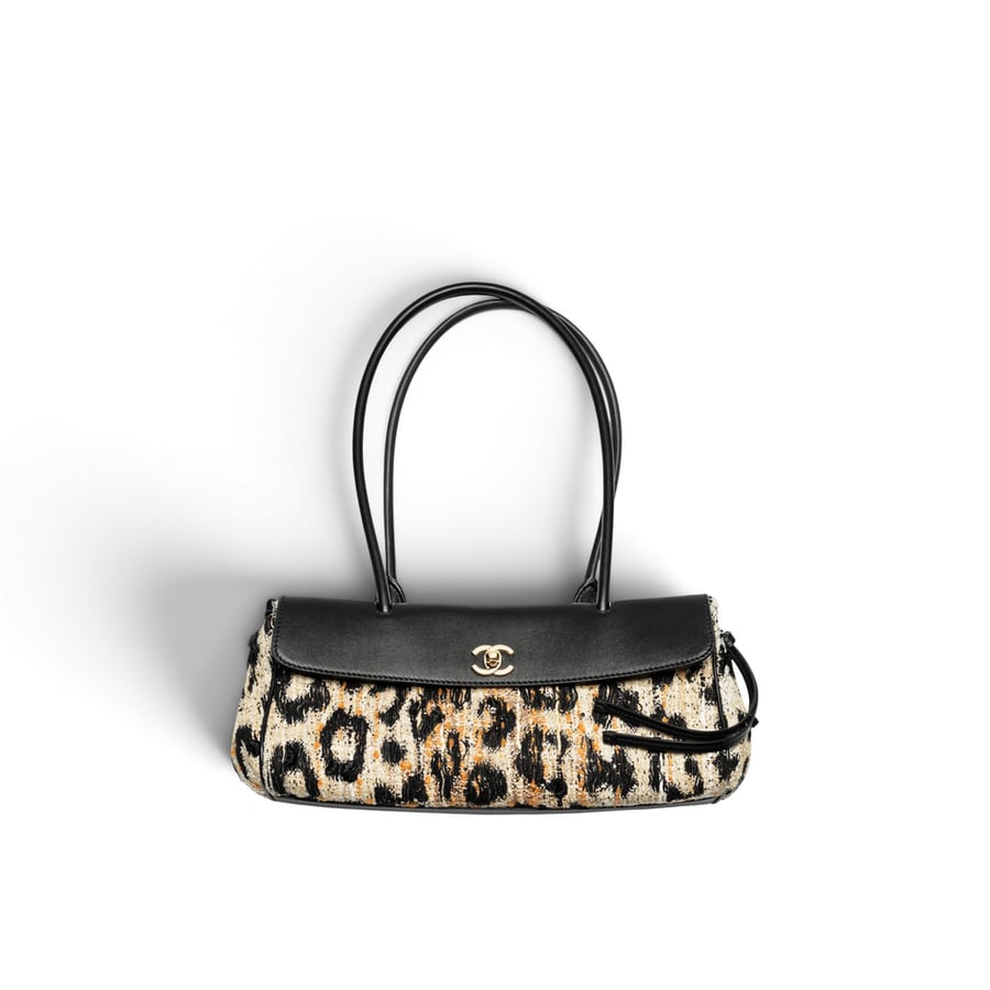 Chanel Small Tote Grained Calfskin & Gold-Tone Metal Brown