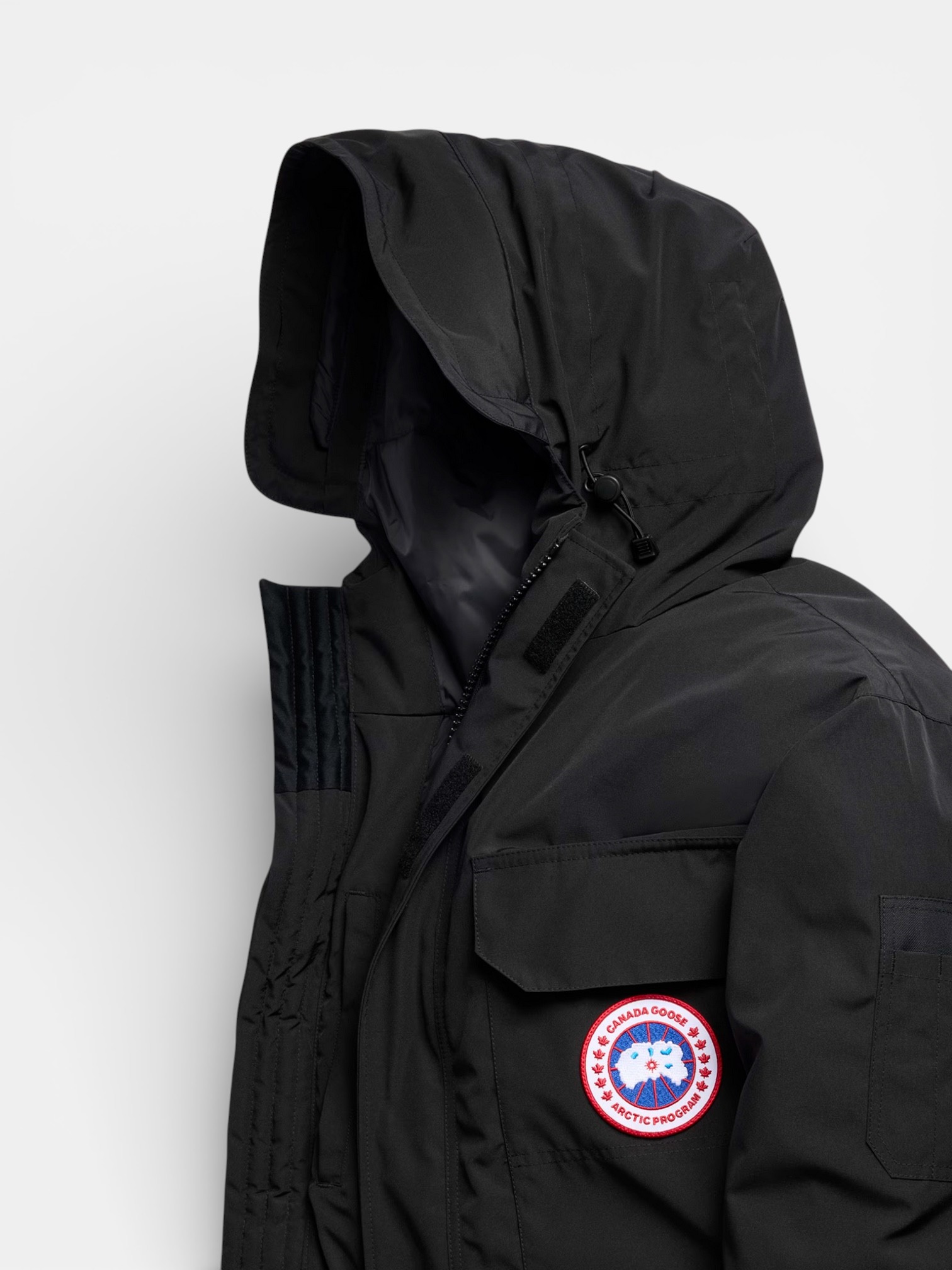 Canada Canada Goose Expedition Parka Black – side profile view in premium quality with AA+ craftsmanship