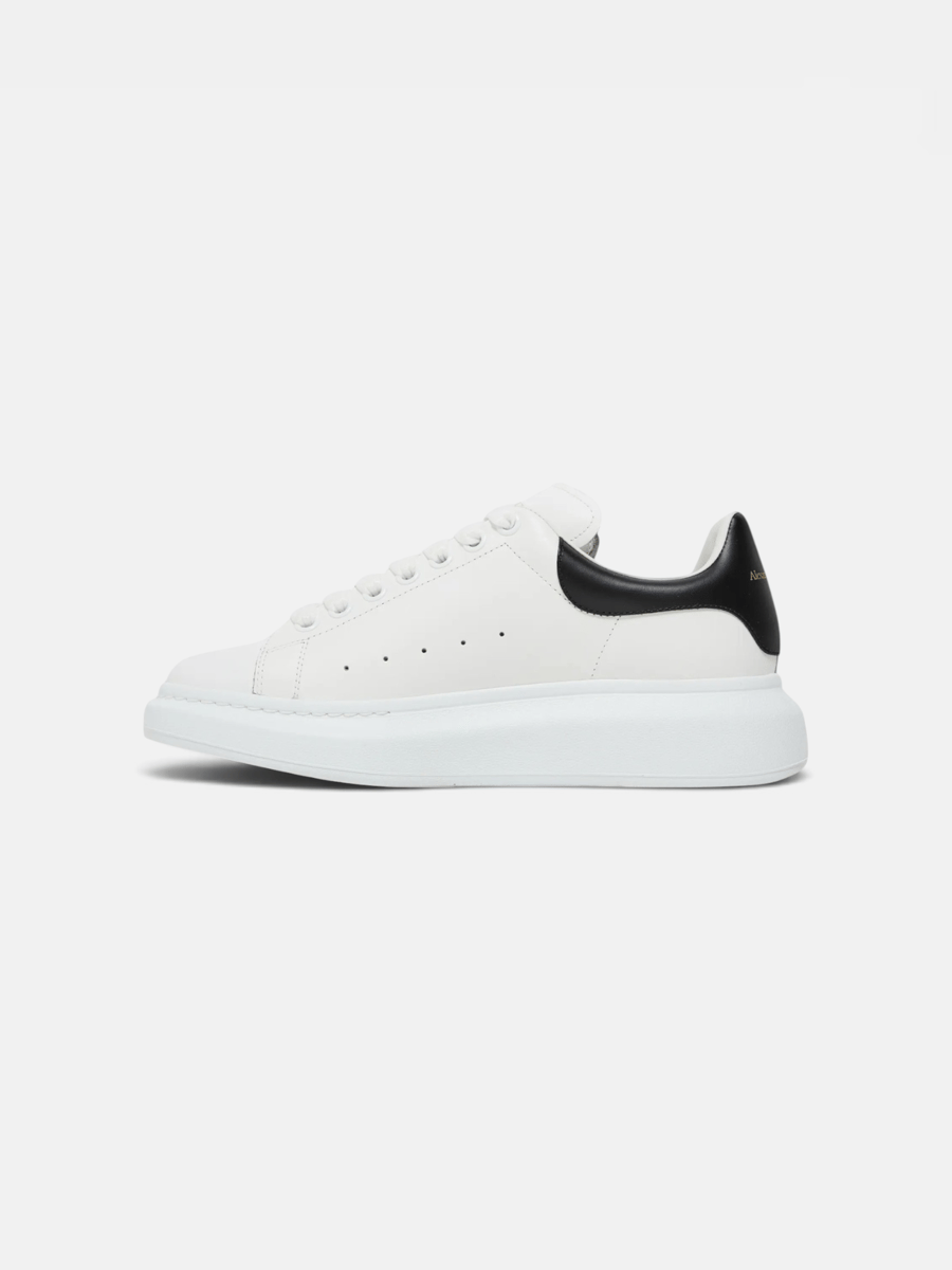 Alexander McQueen Sneaker White Black Leather - Preview