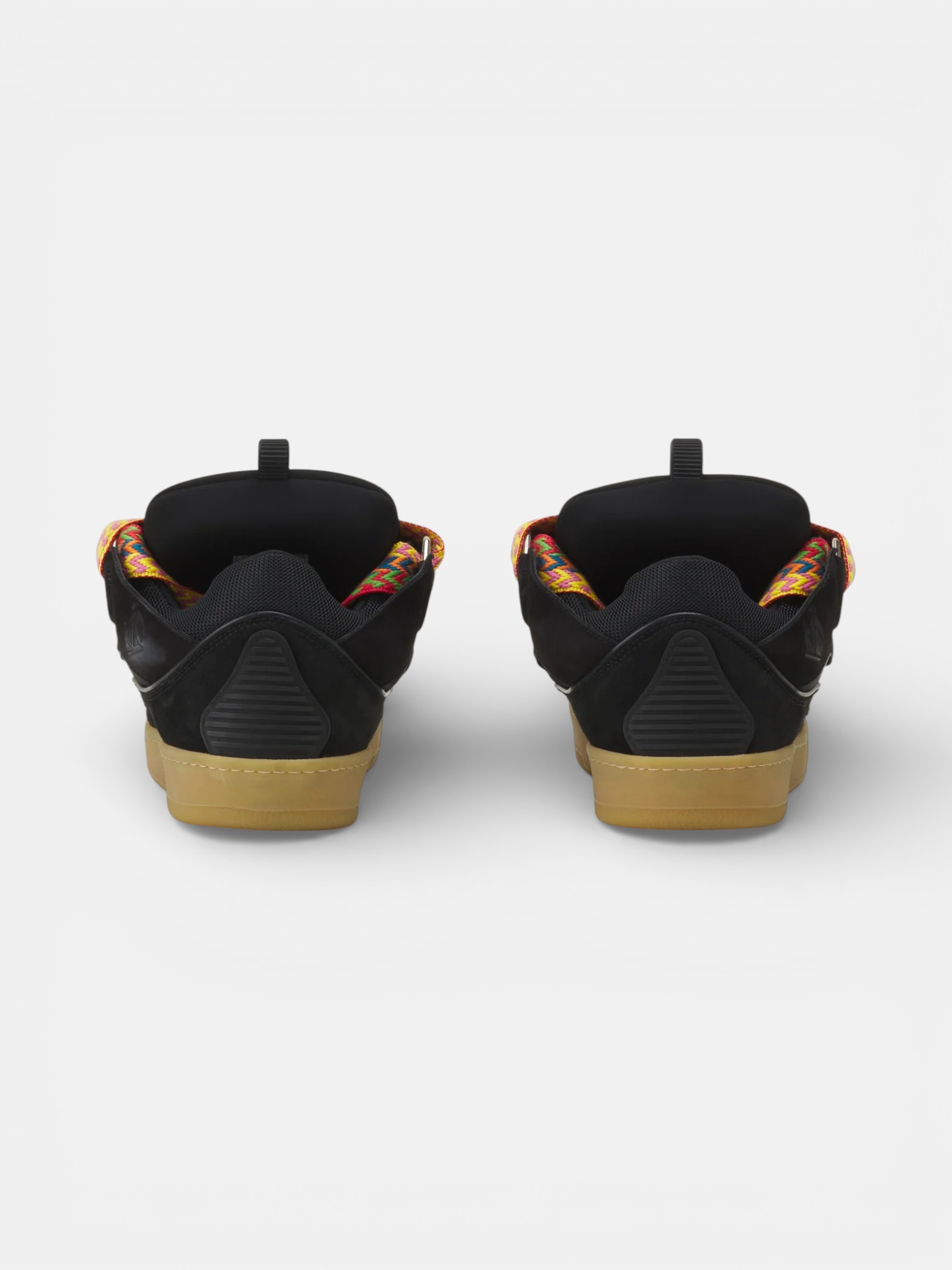 Lanvin Lanvin Curb Sneaker Black Blanc – close-up detail view in premium quality with AA+ craftsmanship