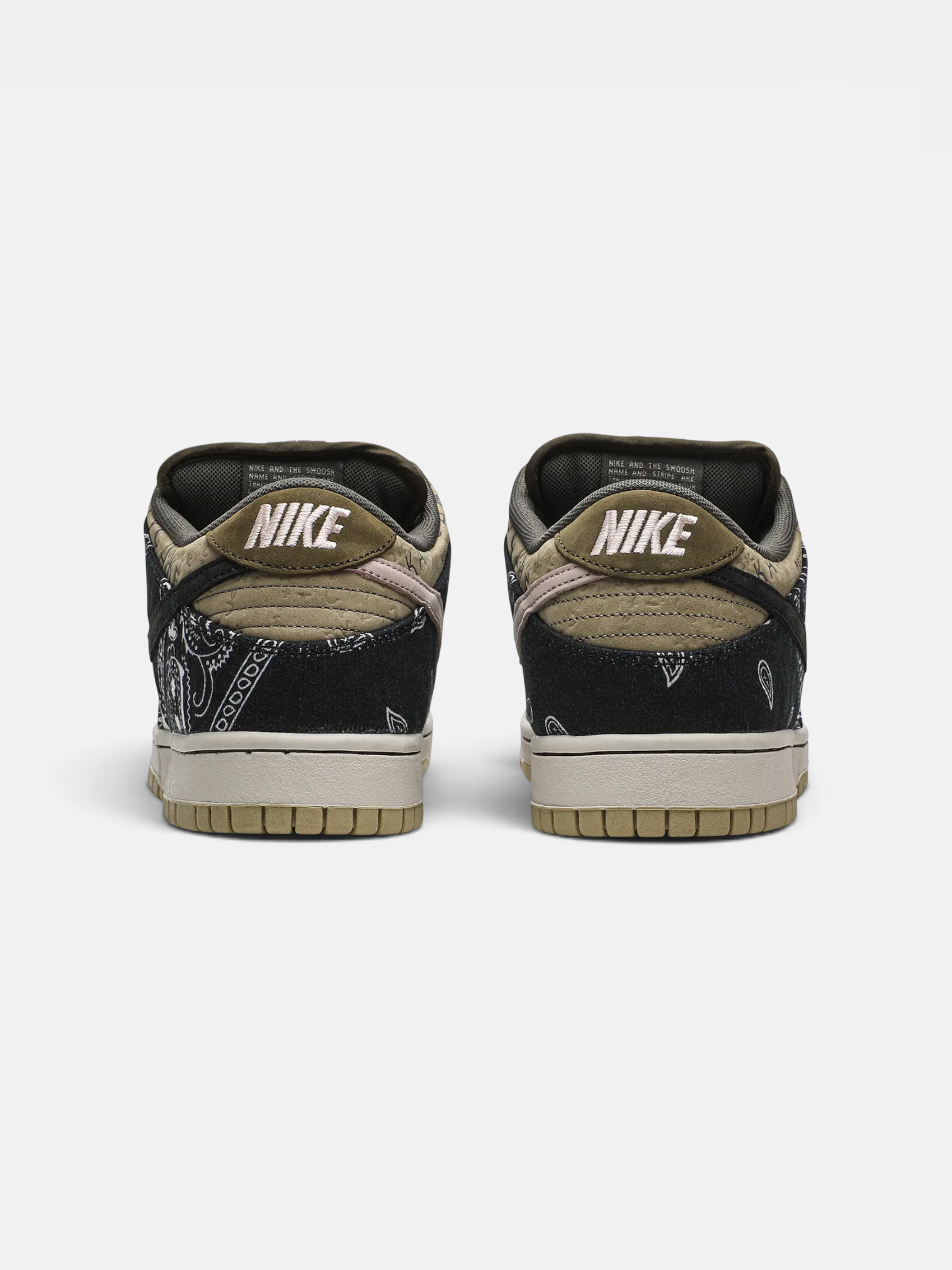 Travis Travis Scott x Nike Dunk Low Cactus Jack – back view in premium quality with AA+ craftsmanship