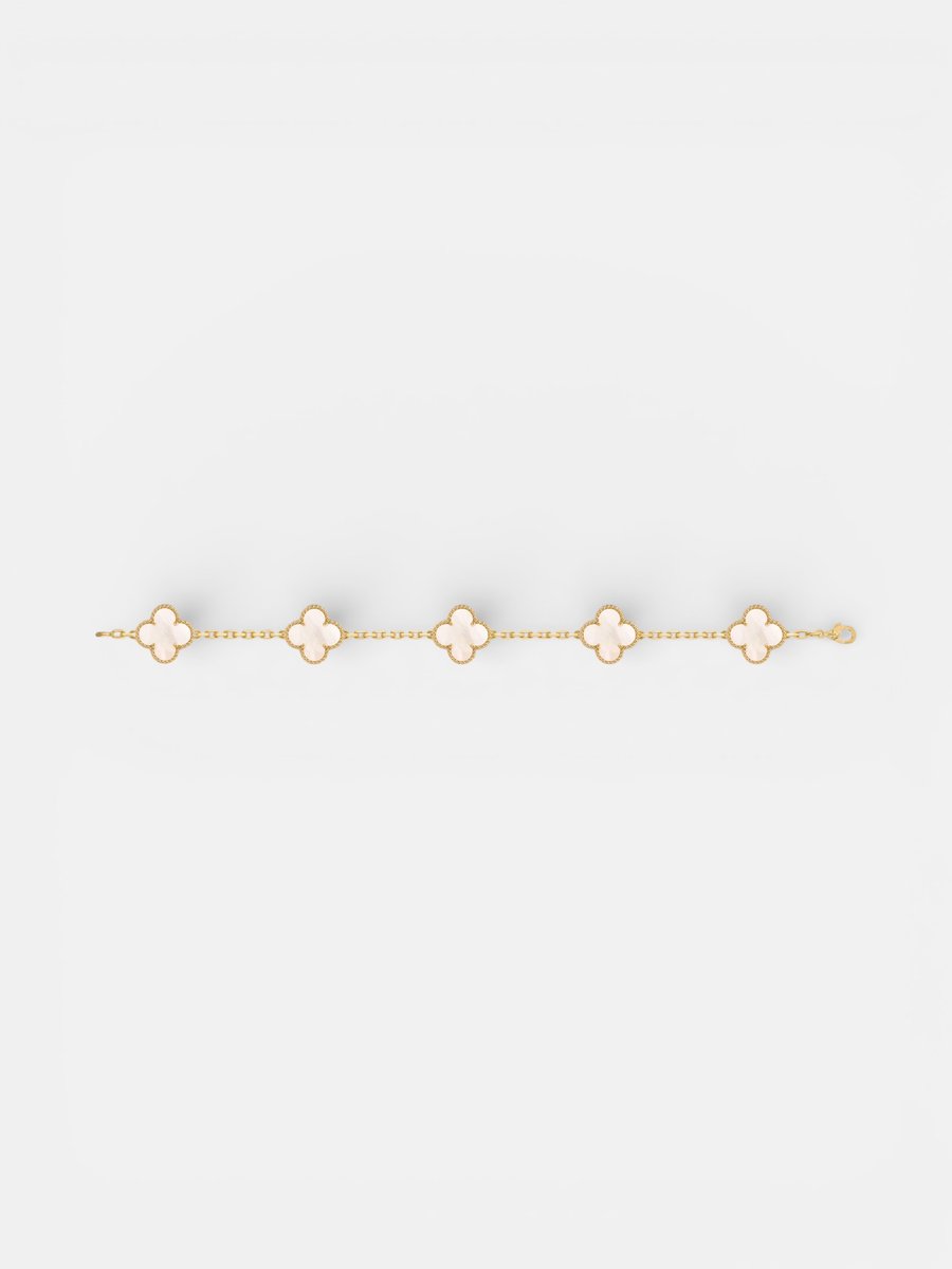 Van Cleef Alhambra Bracelet Gold Pearl - Preview
