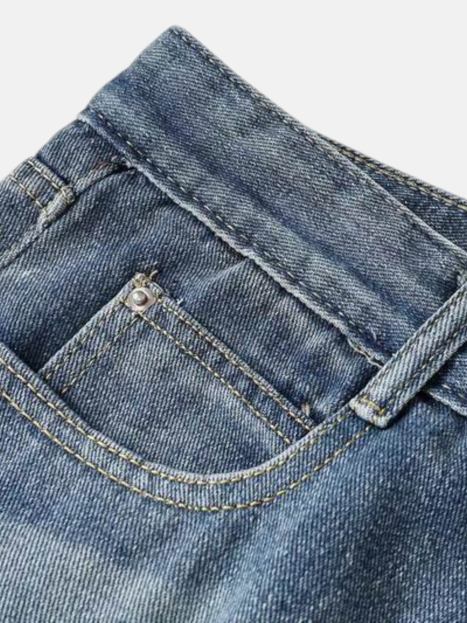 Chrome Chrome Hearts Archive Cross Jeans Blue – detail view in premium quality with AA+ craftsmanship