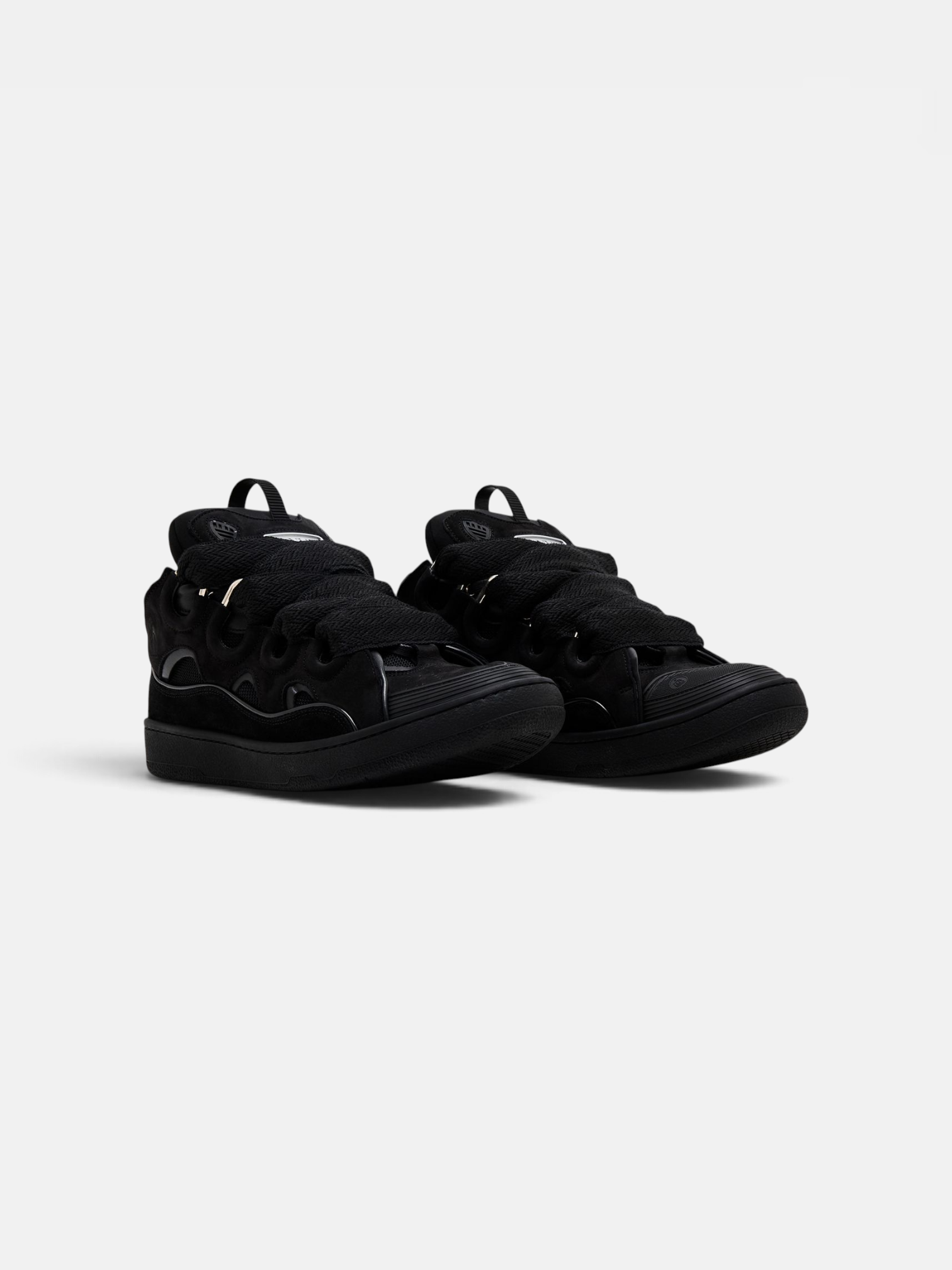 Lanvin Lanvin Curb Sneaker Black – detail view in premium quality with AA+ craftsmanship