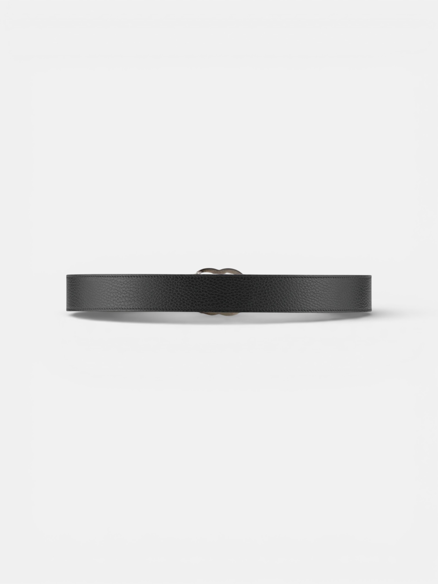 Gucci Gucci GG Marmont Reversible Belt Black Brown Leather Silver Buckle – close-up detail view in premium quality with AA+ craftsmanship