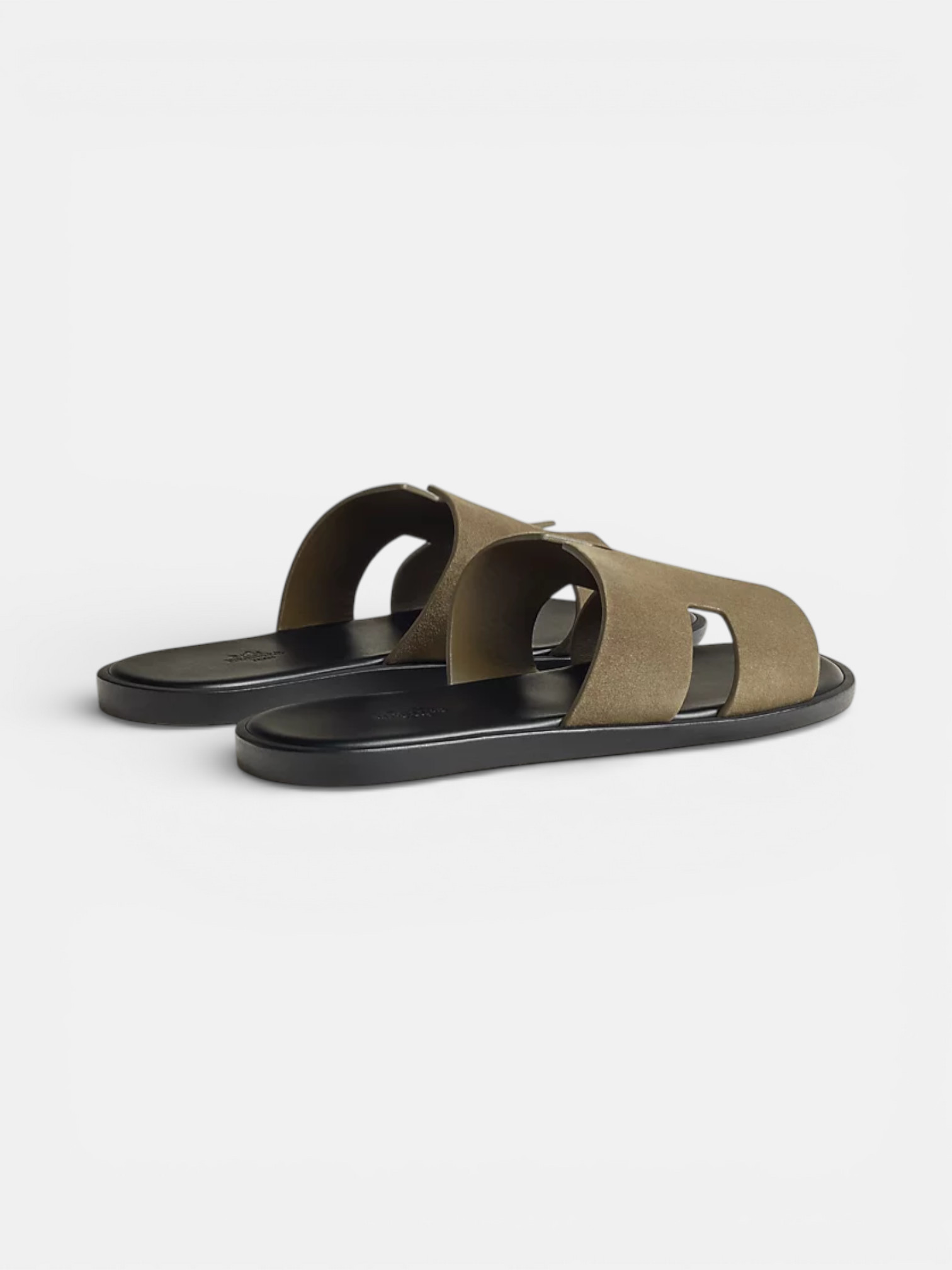 Hermes Hermes Izmir Sandal Vert Toundra – close-up detail view in premium quality with AA+ craftsmanship