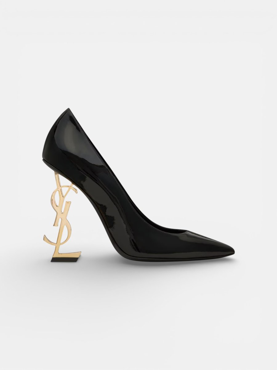 YSL Opyum Pumps in Patent Leather Gold