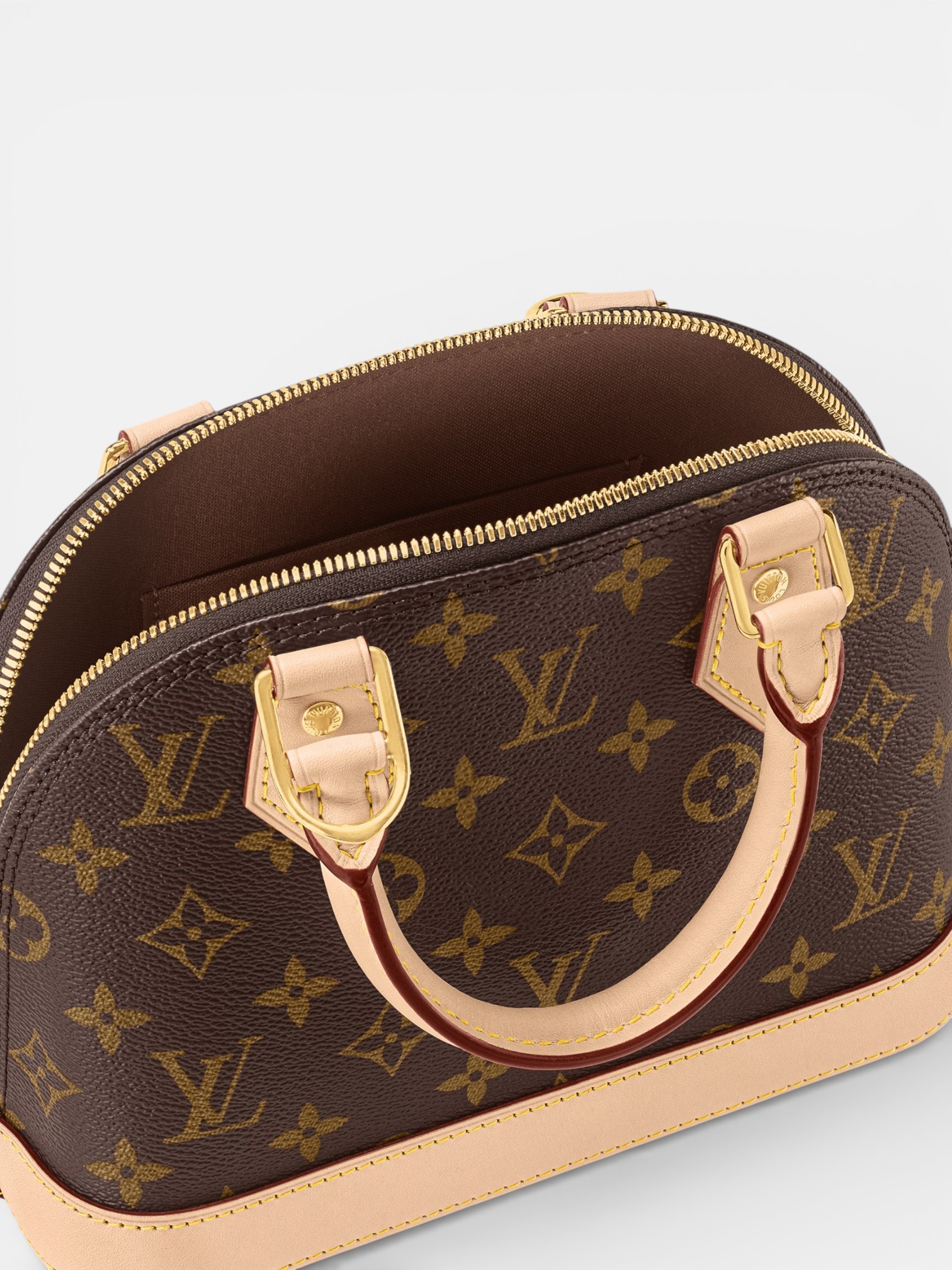 Louis Louis Vuitton Alma BB Brown – back view in premium quality with AA+ craftsmanship