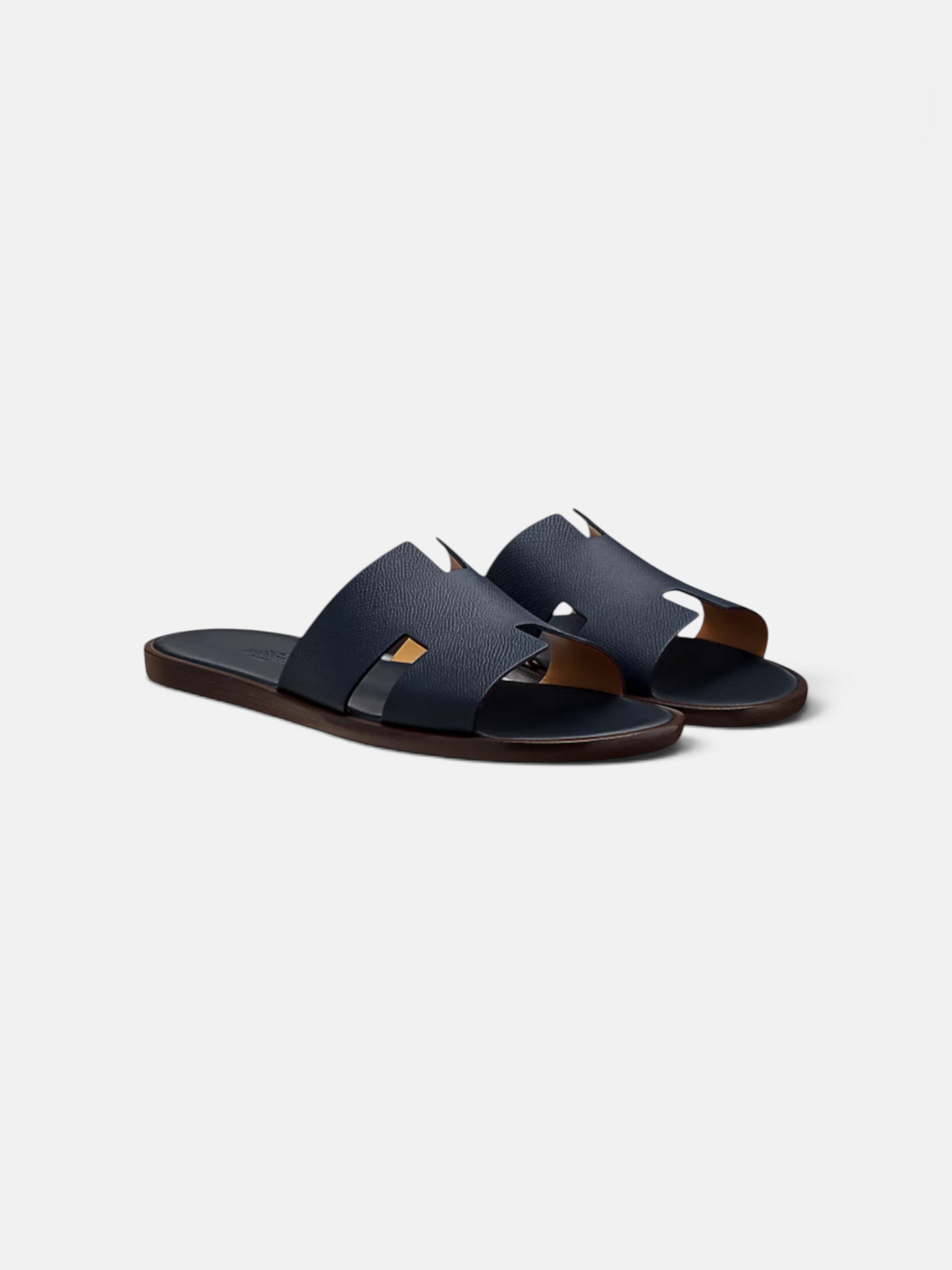 Hermes Hermes Izmir Sandal Marine – close-up detail view in premium quality with AA+ craftsmanship